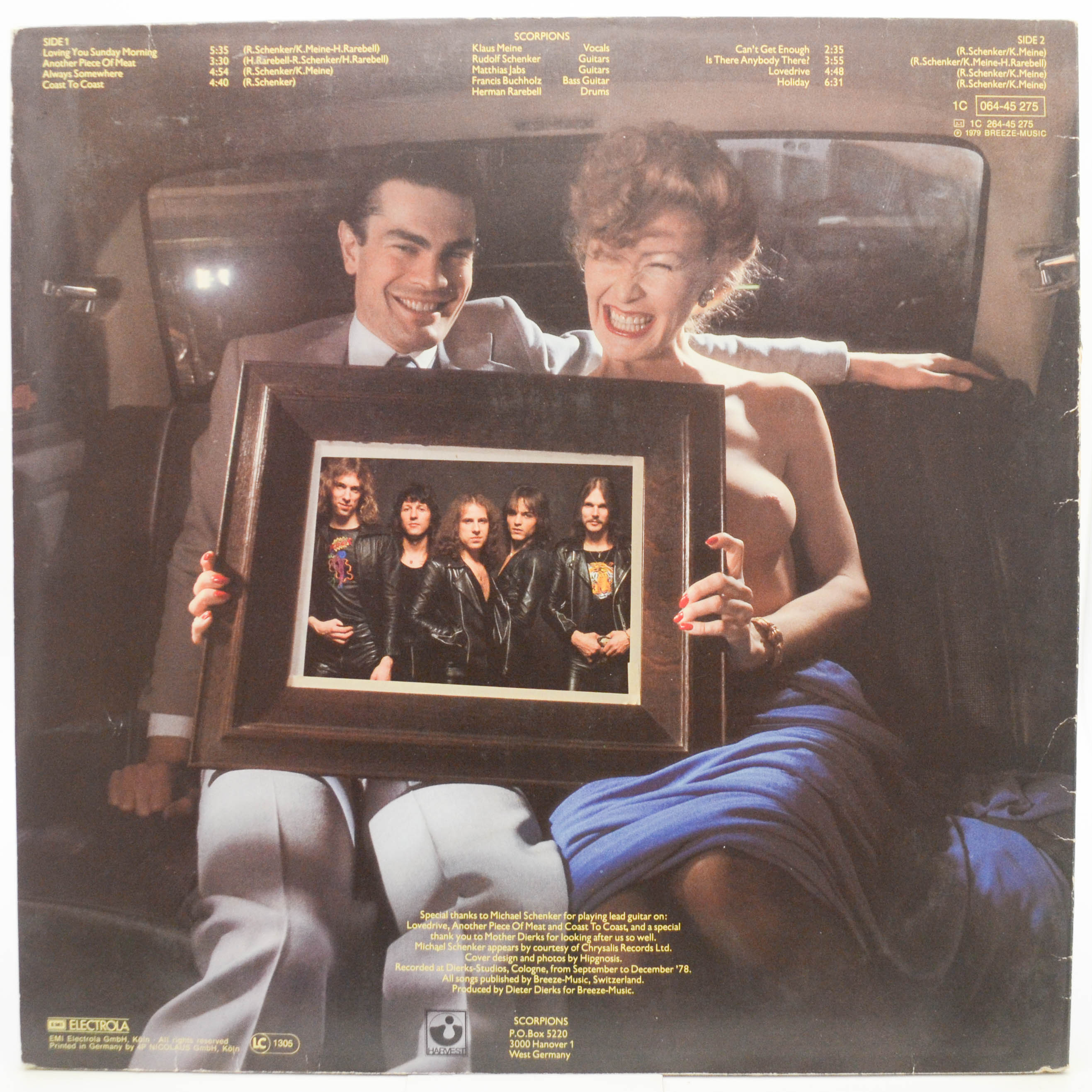 Виниловая пластинка Scorpions — Lovedrive, 1979