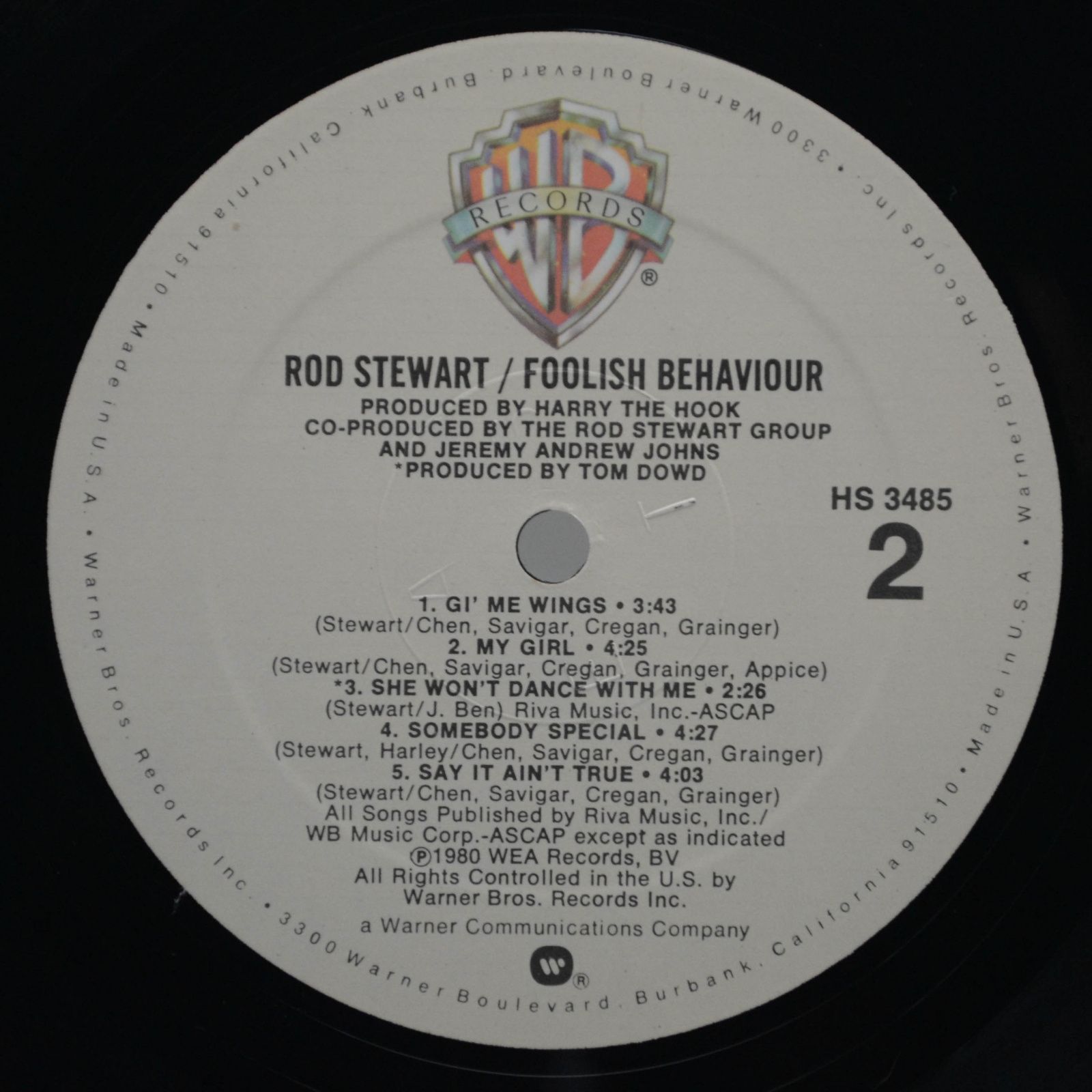 Rod Stewart — Foolish Behaviour (USA, poster), 1980