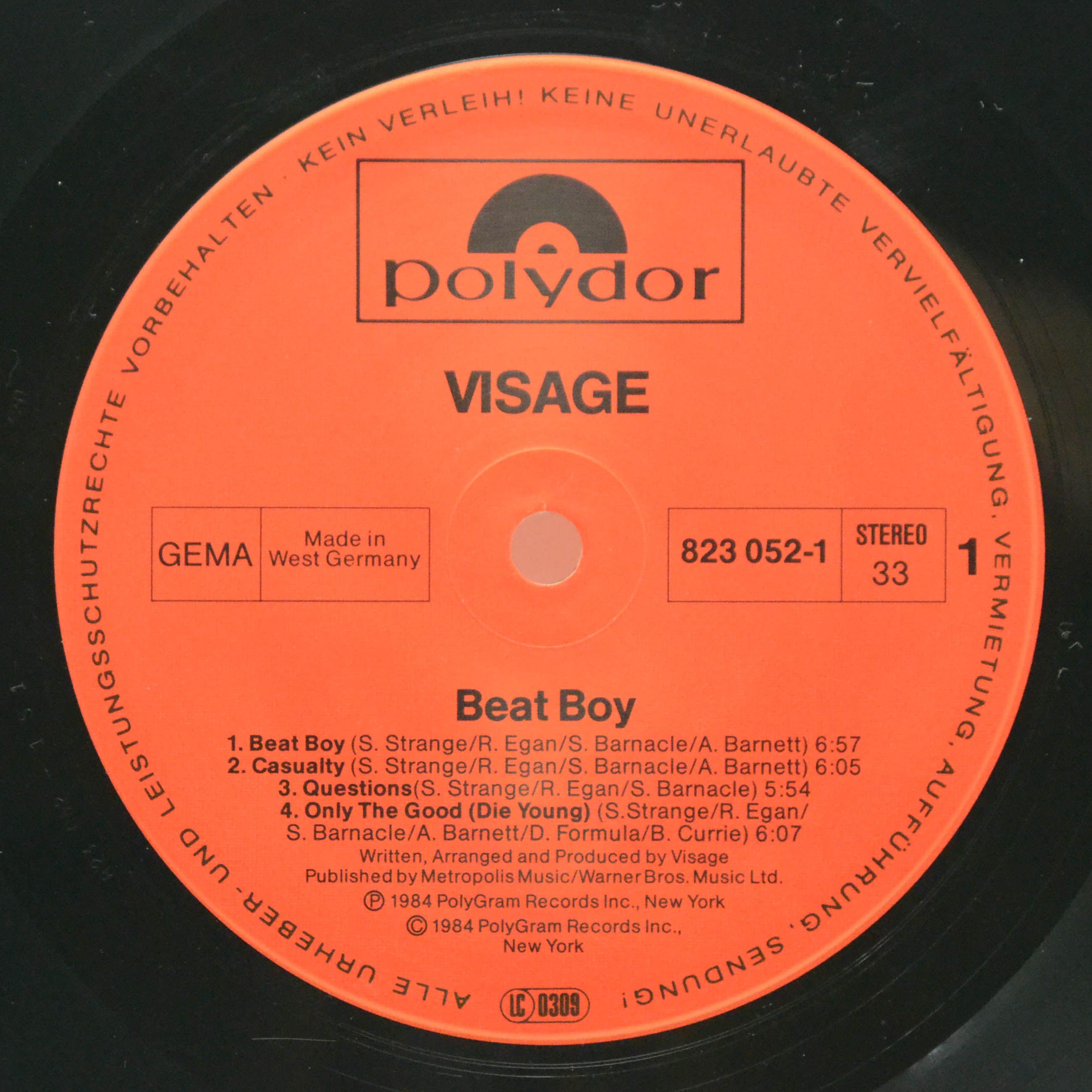 Виниловая пластинка Visage — Beat Boy, 1984