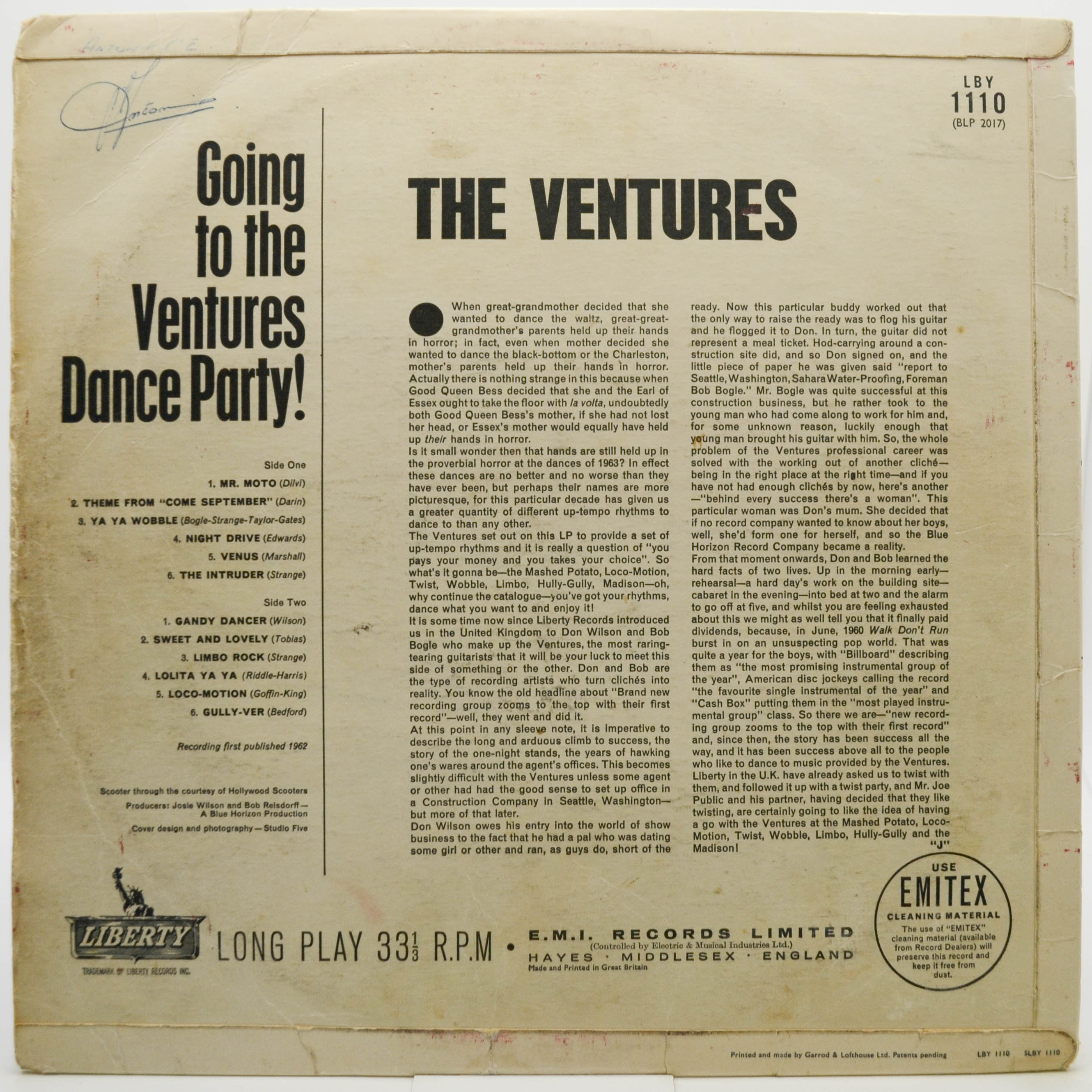 Ventures — Going To The Ventures Dance Party! (UK), 1962