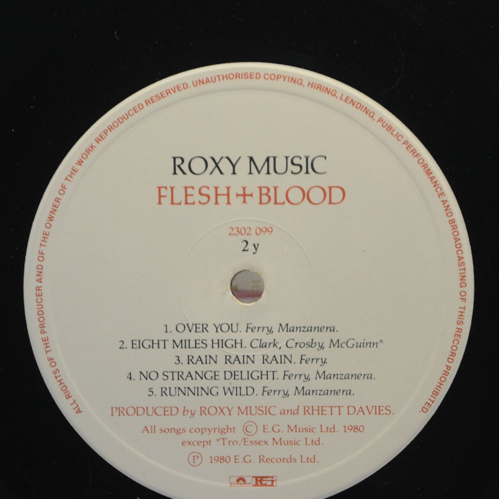 Виниловая пластинка Roxy Music — Flesh + Blood, 1980