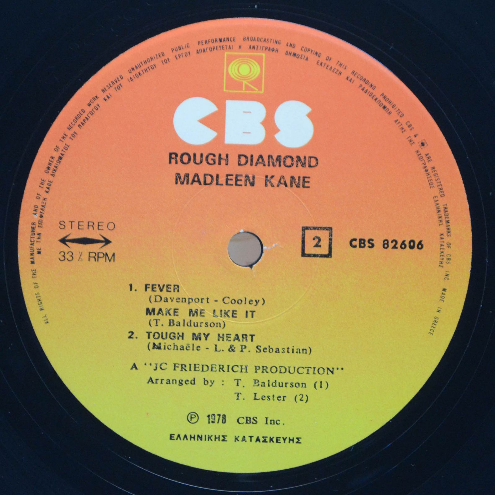 Виниловая пластинка Madleen Kane — Rough Diamond, 1978