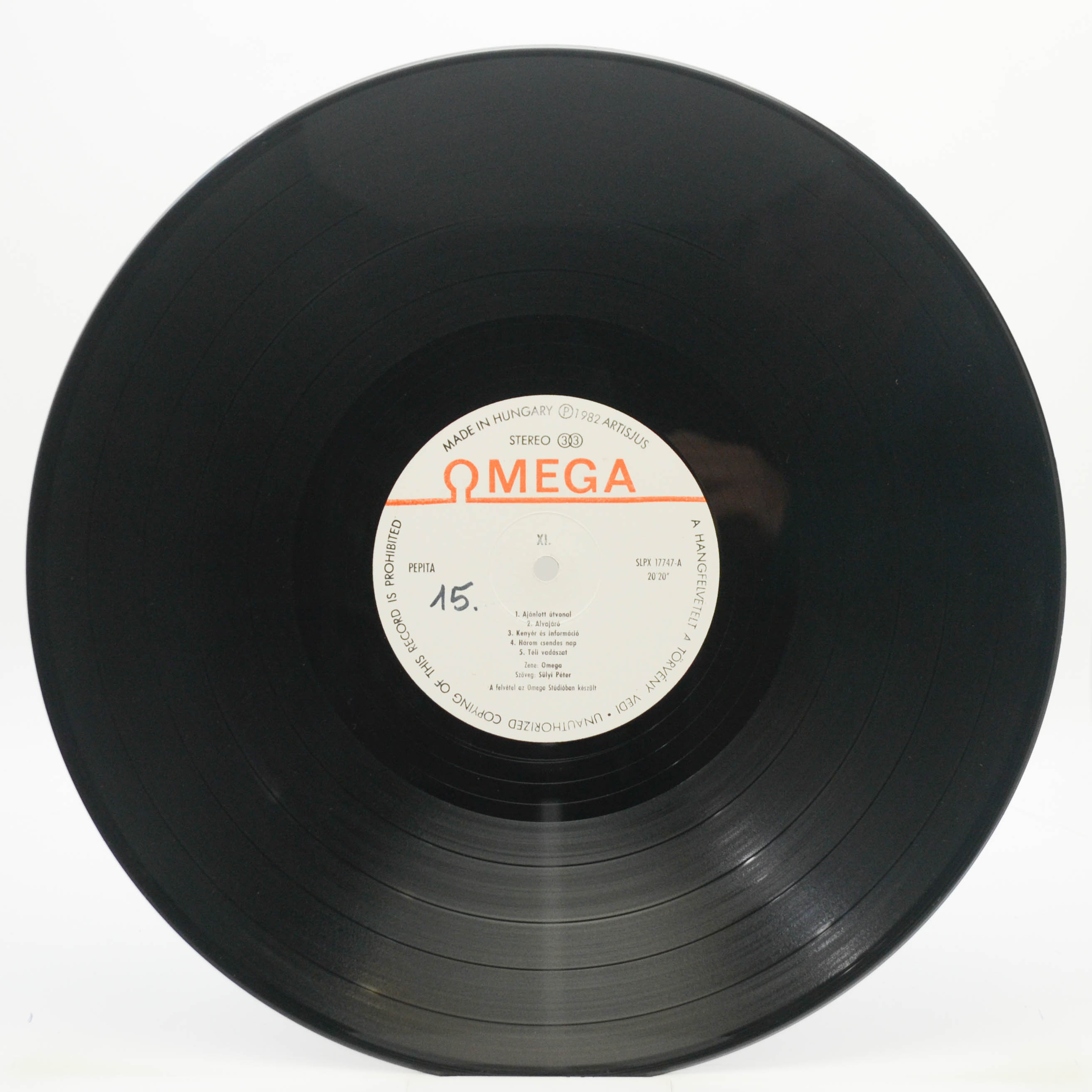 Виниловая пластинка Omega — XI. (1-st, Hungary), 1982