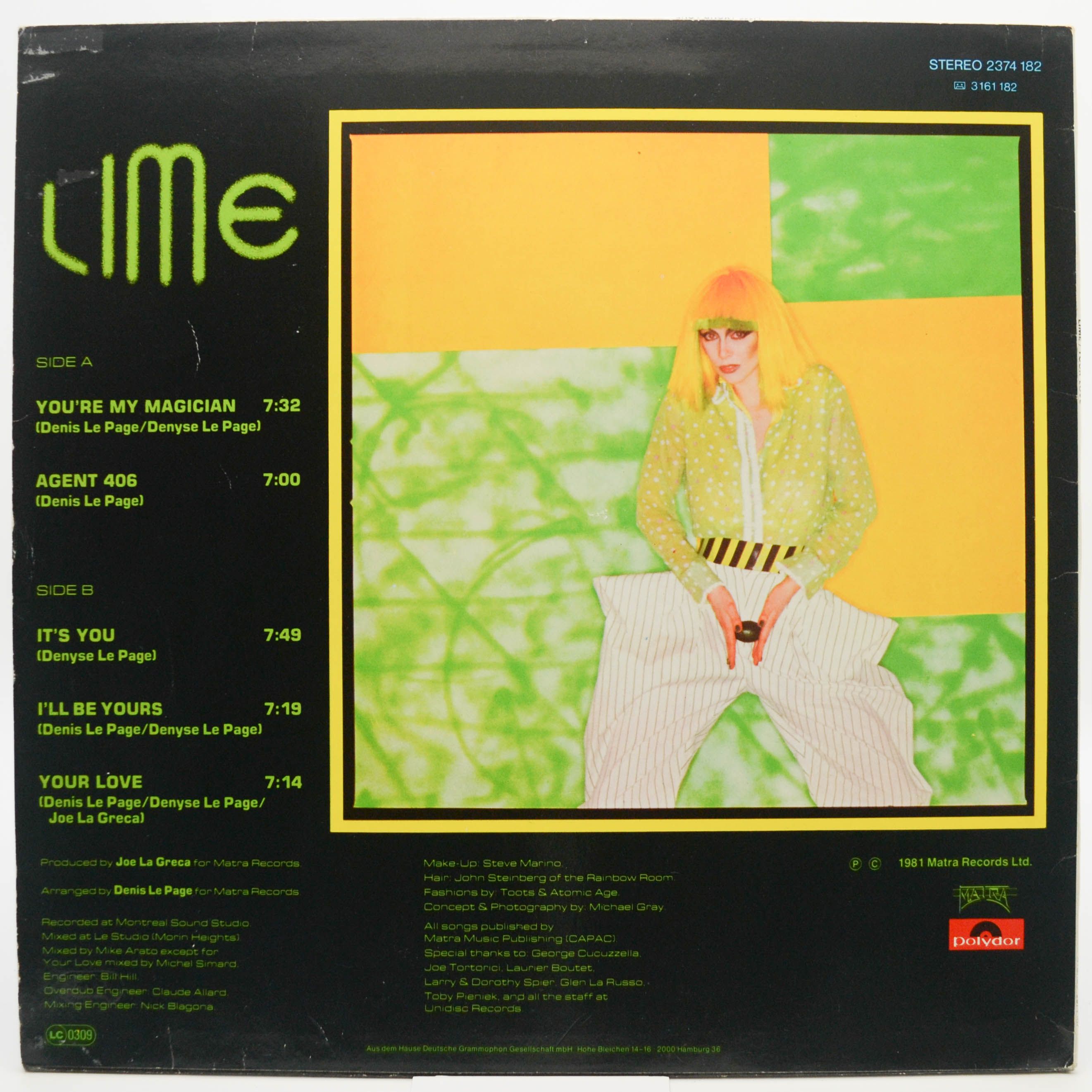 Виниловая пластинка Lime — Your Love, 1981