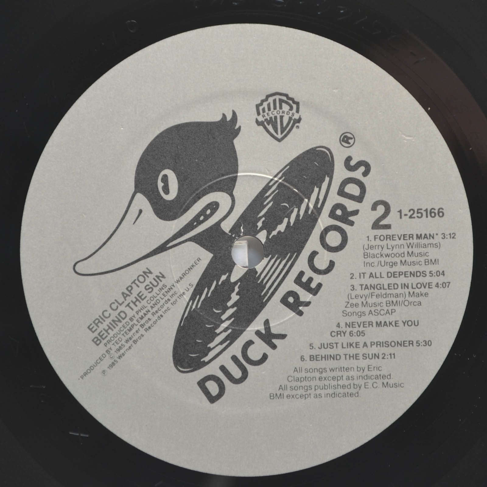 Eric Clapton — Behind The Sun (USA), 1985