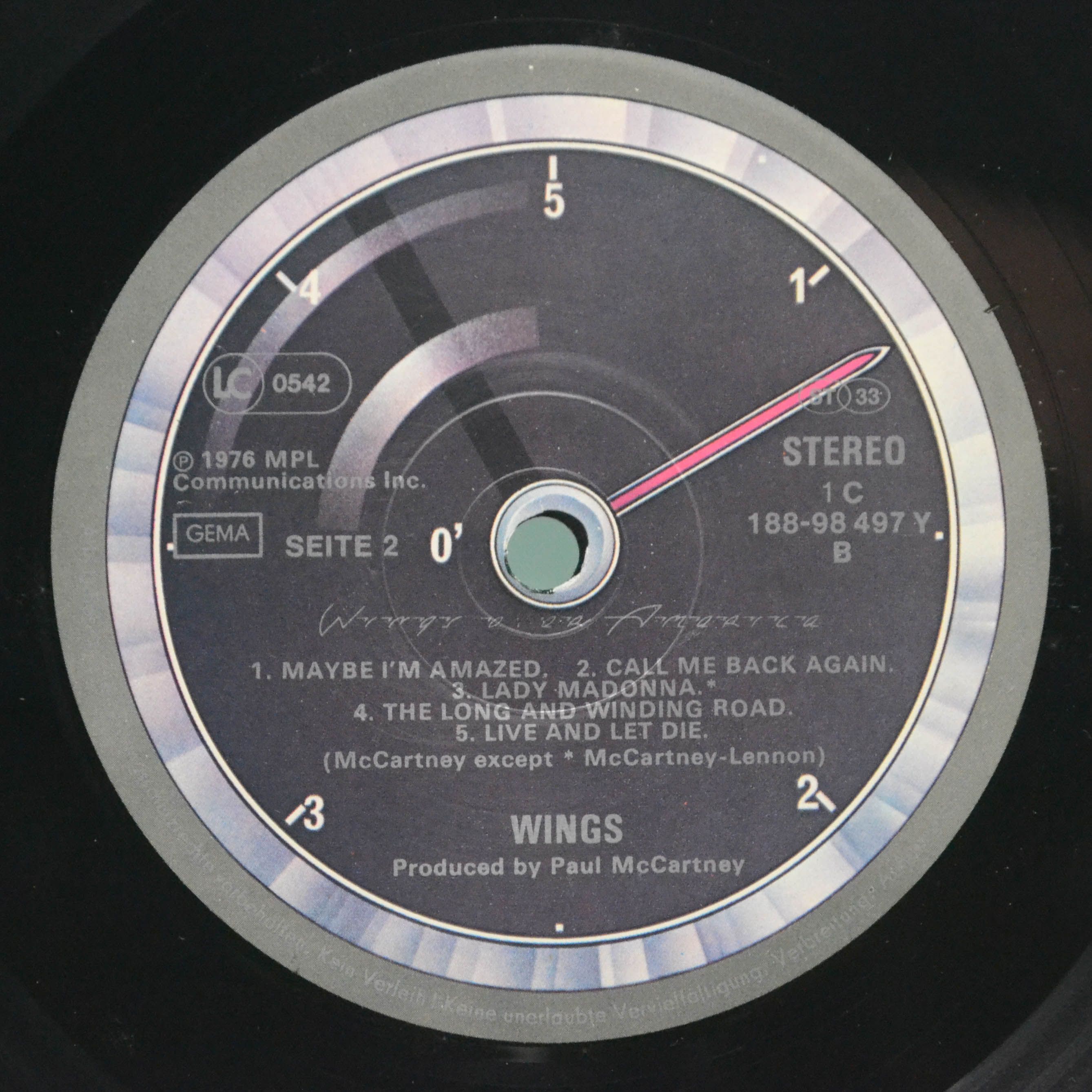 Wings — Wings Over America (3LP, poster), 1976