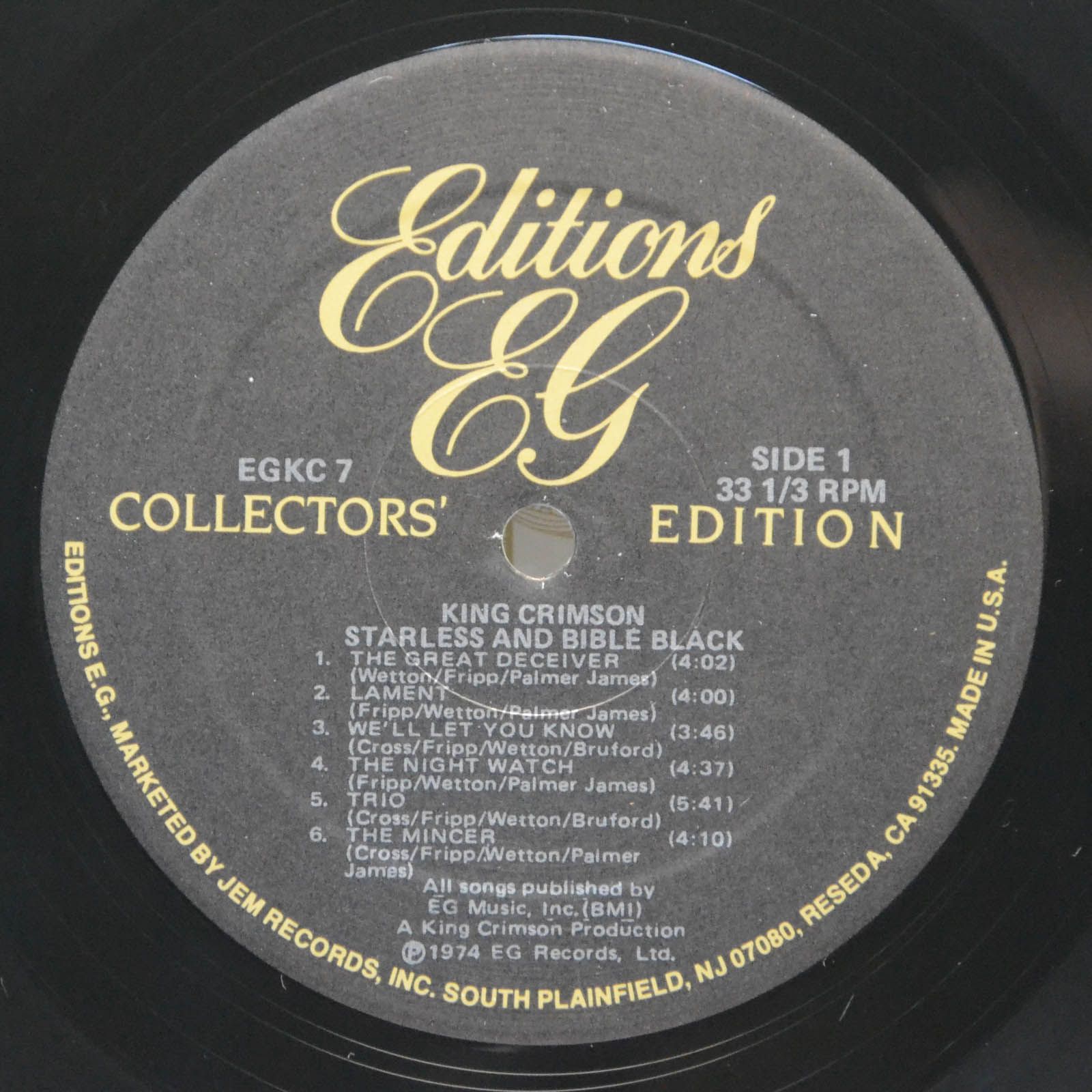 King Crimson — Starless And Bible Black (USA), 1974