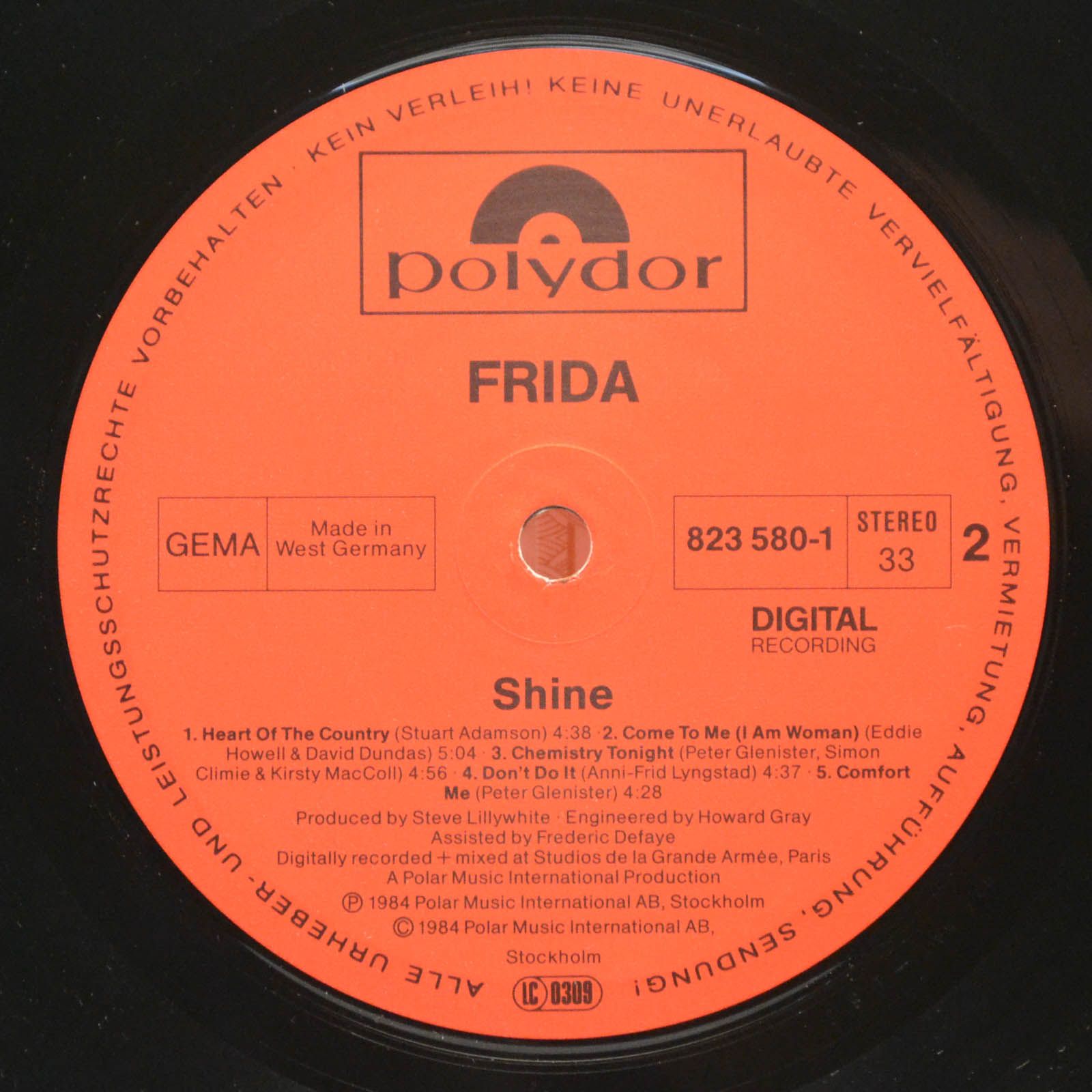 Виниловая пластинка Frida — Shine, 1984