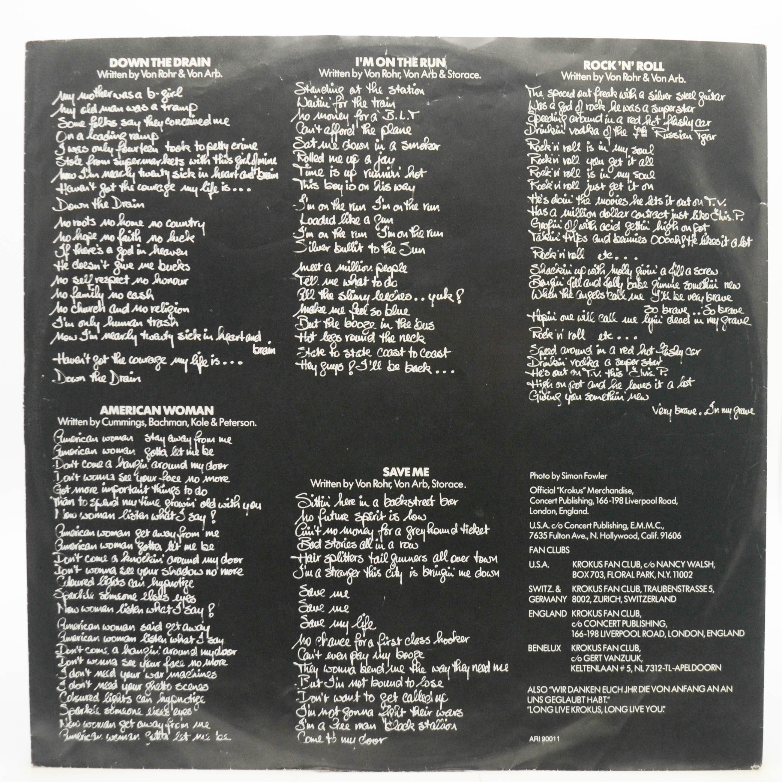 Krokus — One Vice At A Time, 1982