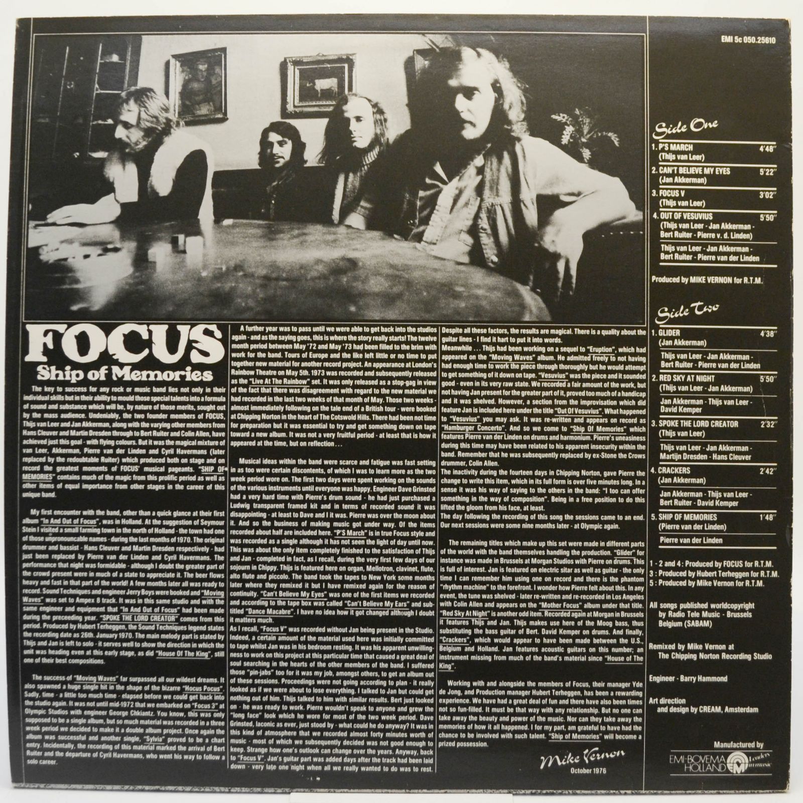 Виниловая пластинка Focus — Ship Of Memories, 1976