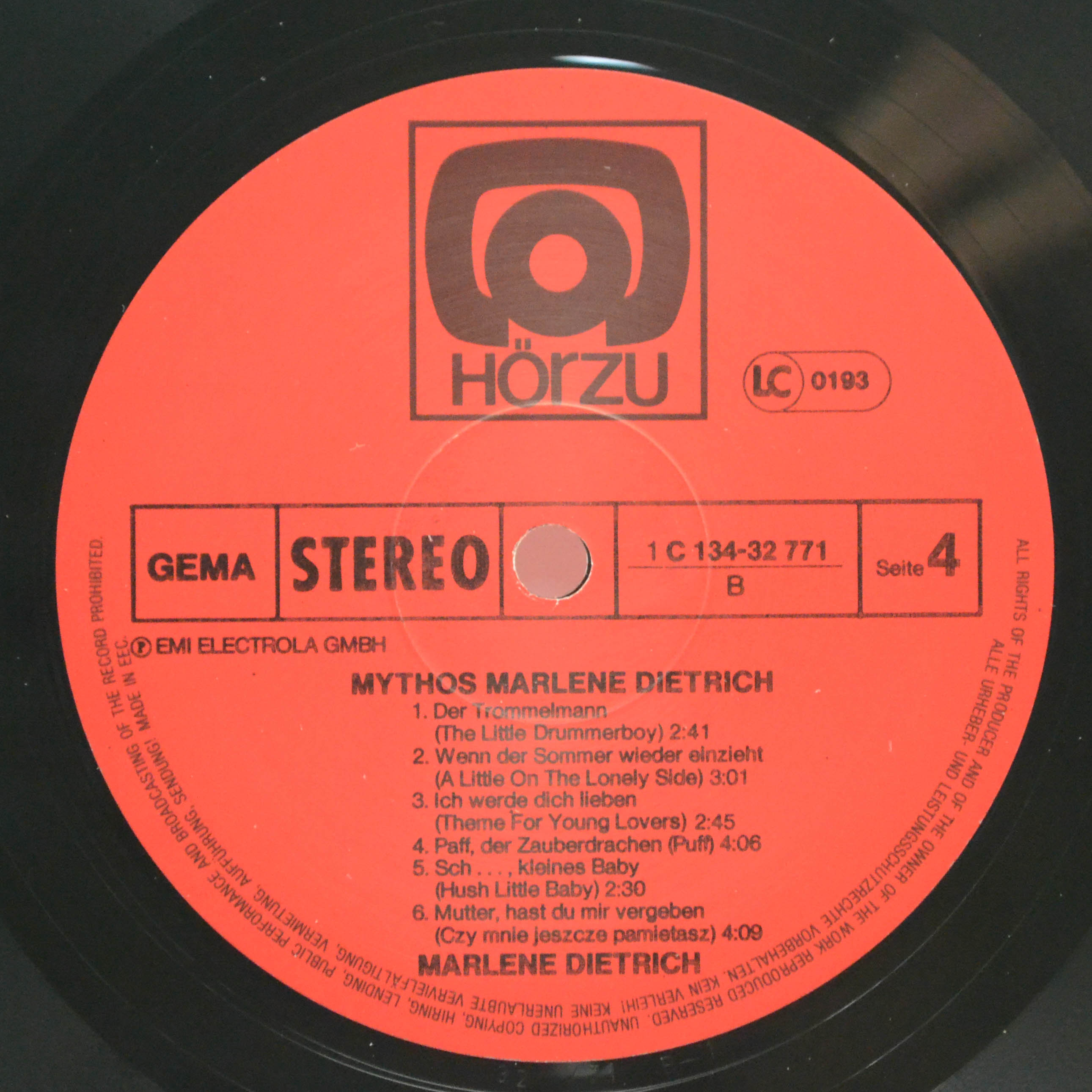 Виниловая пластинка Marlene Dietrich — Mythos Marlene Dietrich (2LP), 1978