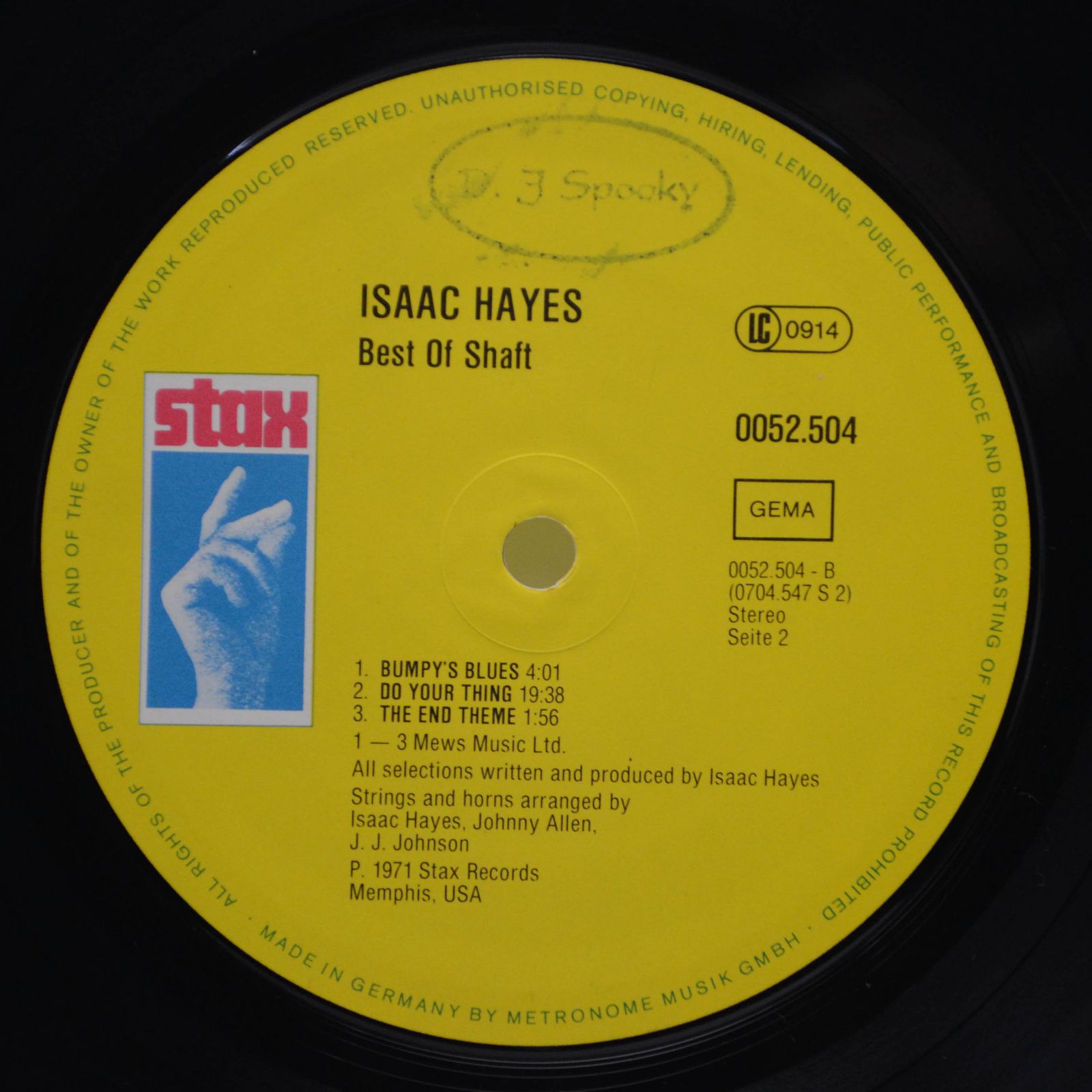Isaac Hayes — Best Of Shaft, 1972