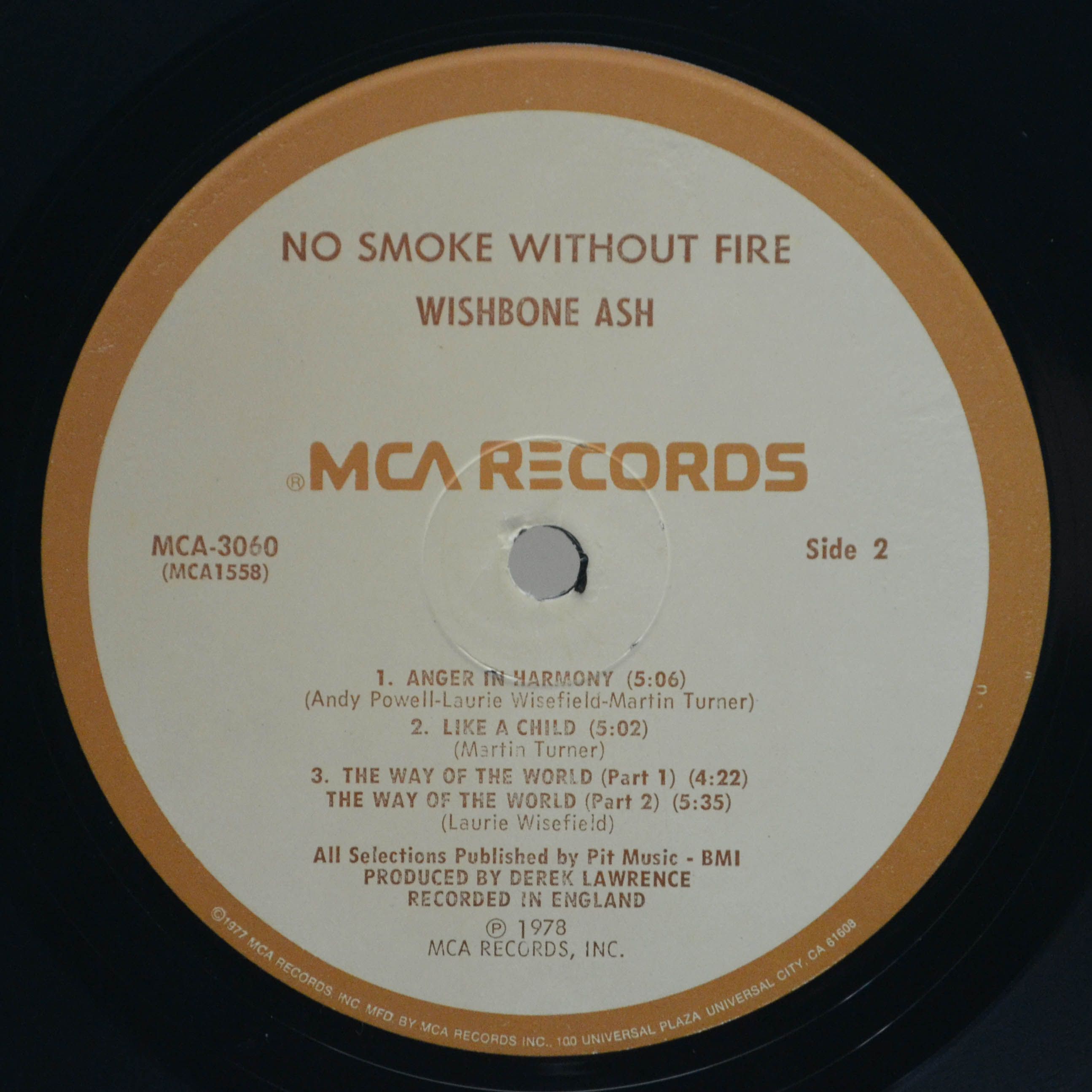 Виниловая пластинка Wishbone Ash — No Smoke Without Fire (USA), 1978