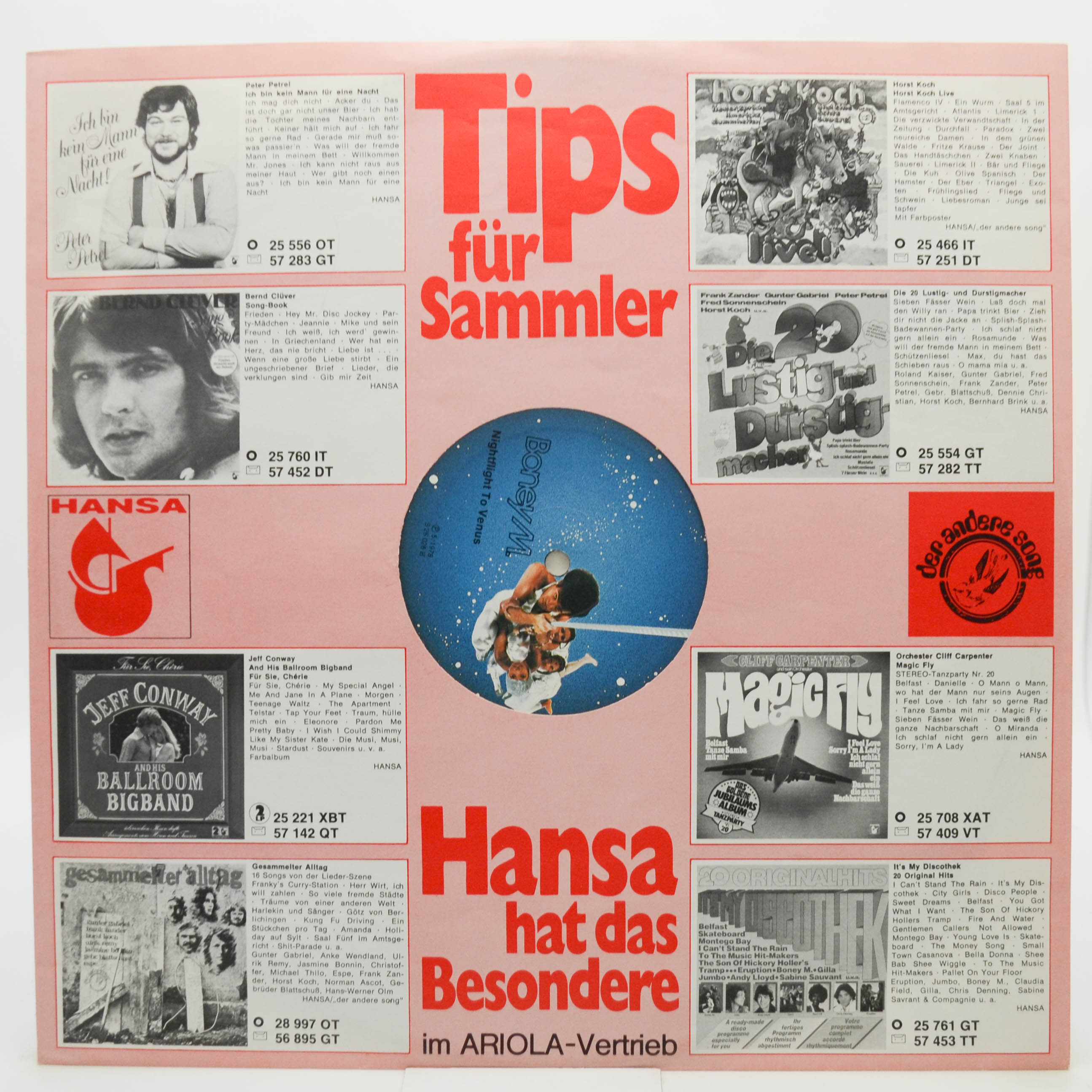 Boney M. — Nightflight To Venus (postcards), 1978