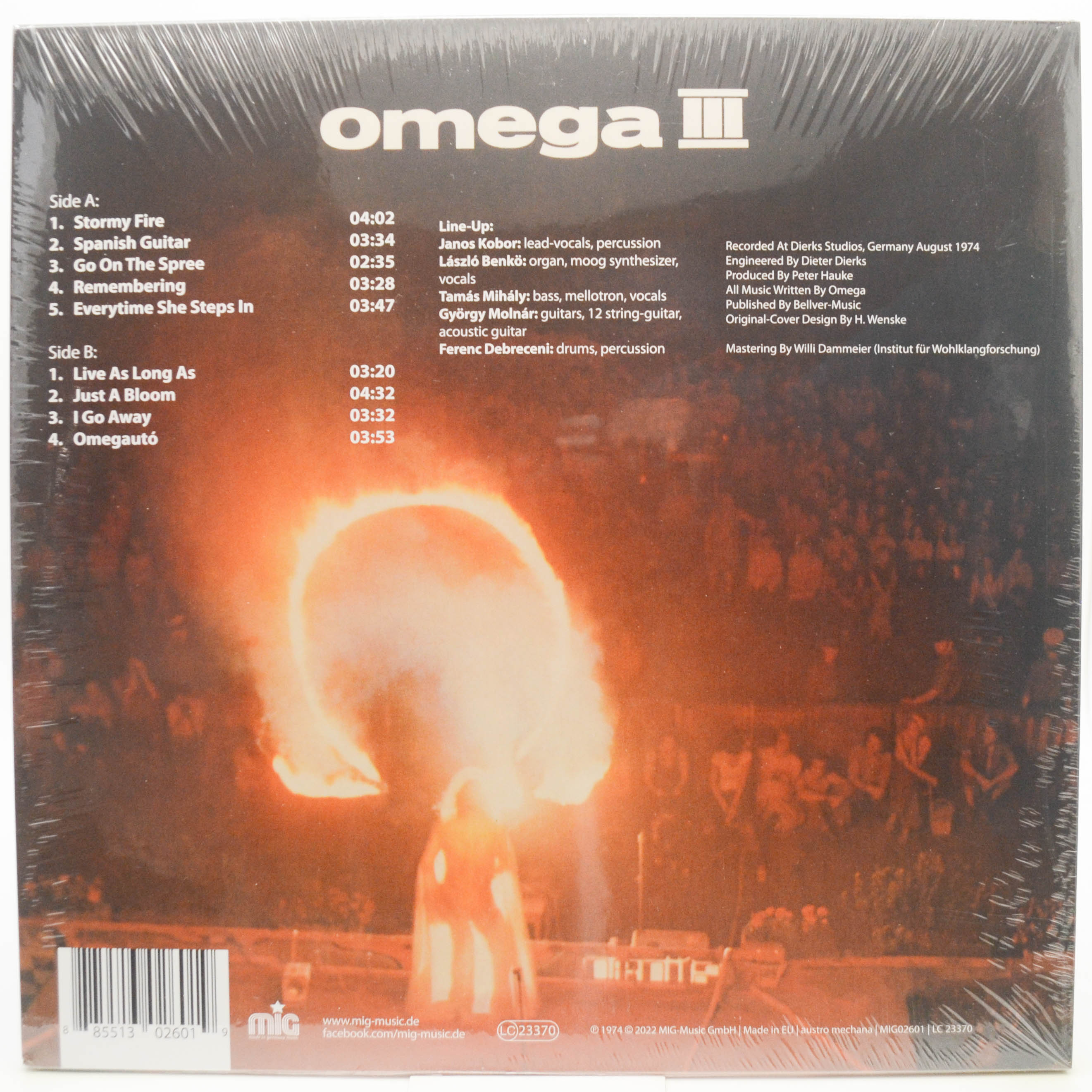 Виниловая пластинка Omega — Omega III, 1974