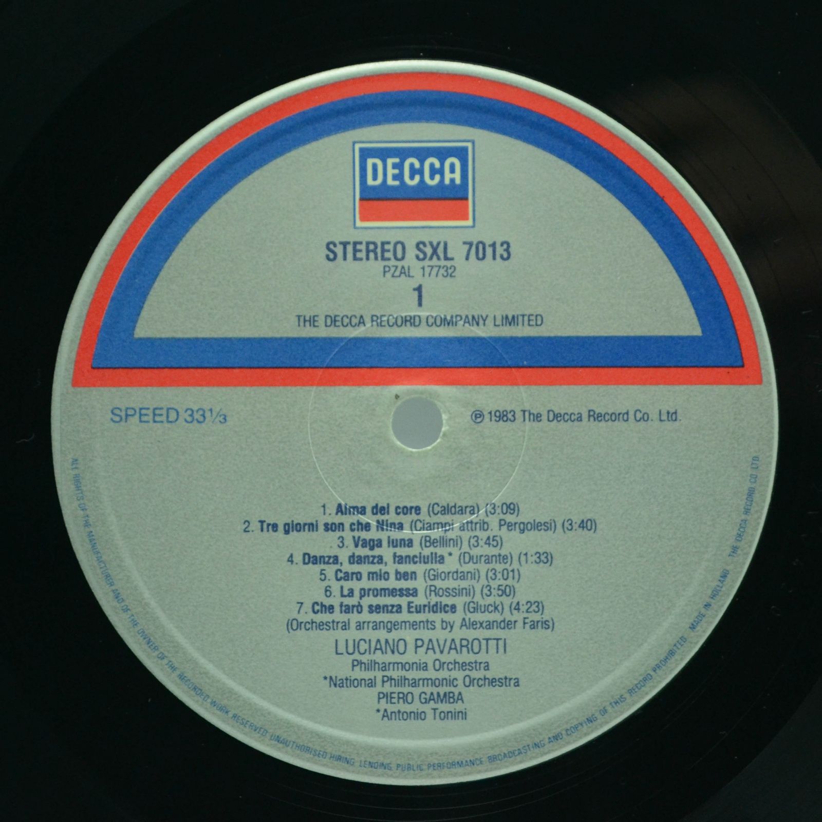 Luciano Pavarotti — Mattinata (booklet), 1983