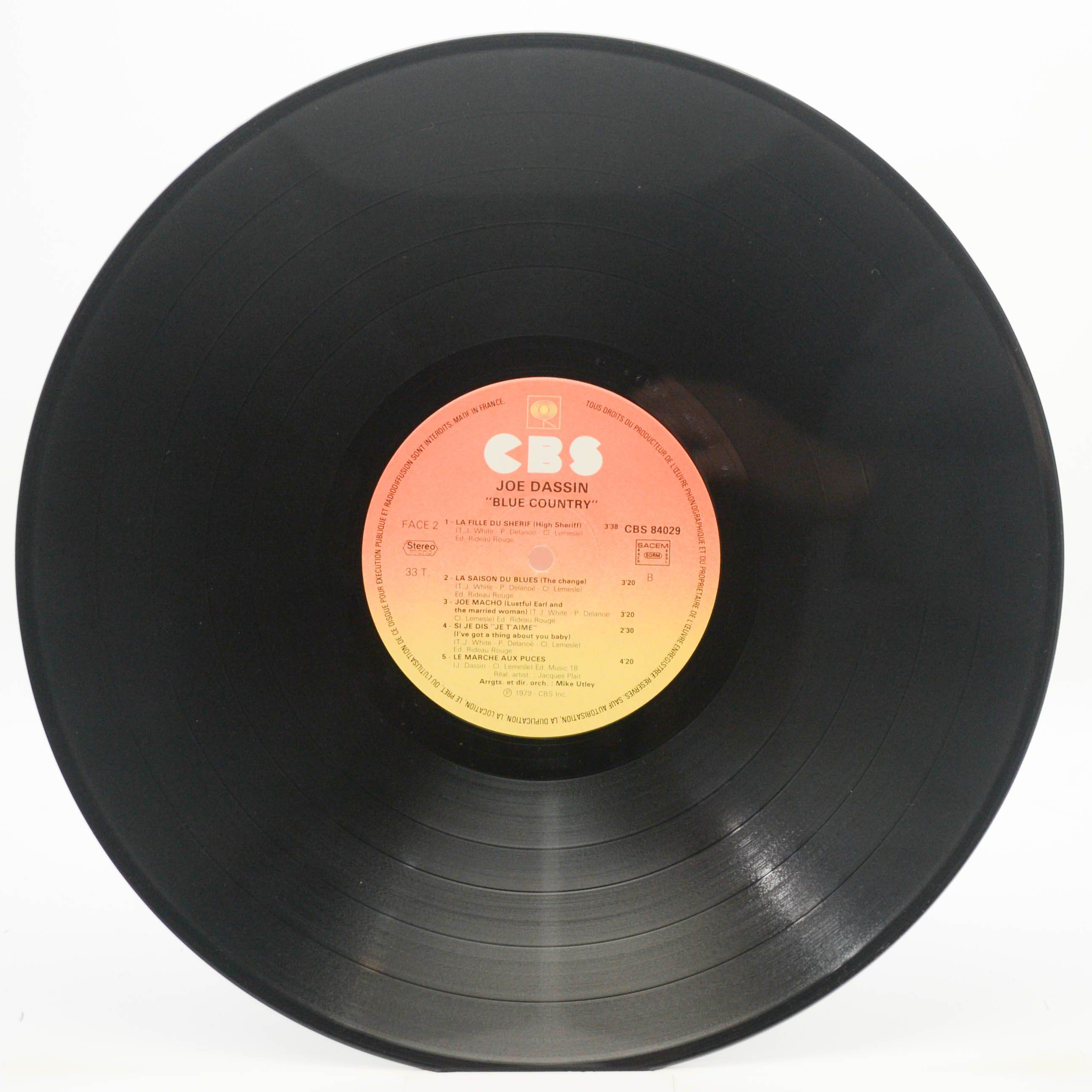 Виниловая пластинка Joe Dassin — Blue Country (1-st, France), 1979