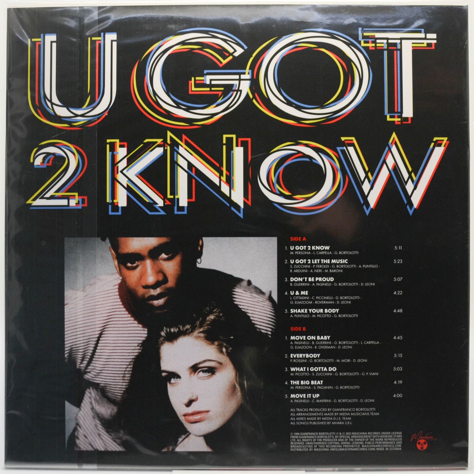 Виниловая пластинка Cappella — U Got 2 Know, 1994