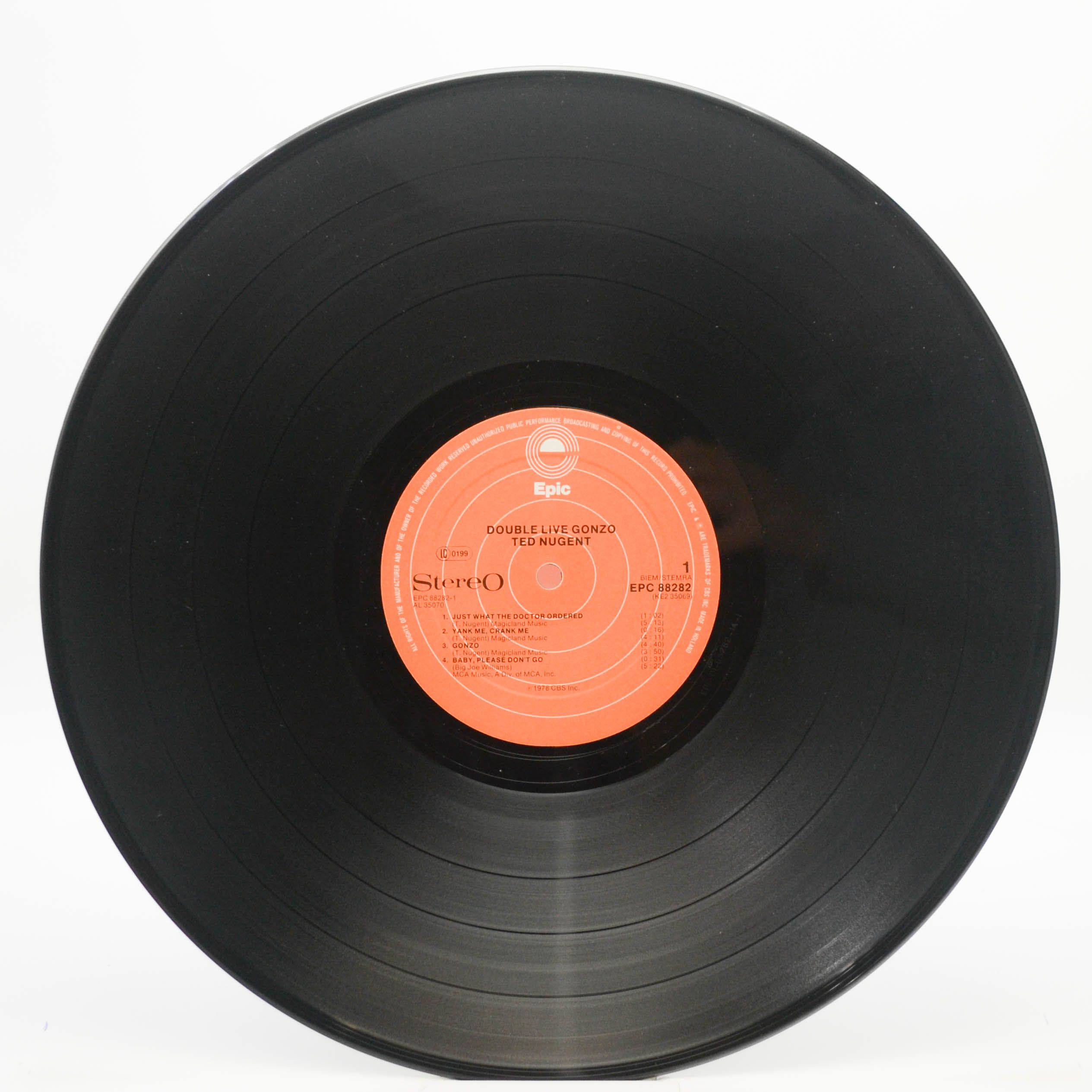 Ted Nugent — Double Live Gonzo! (2LP), 1978