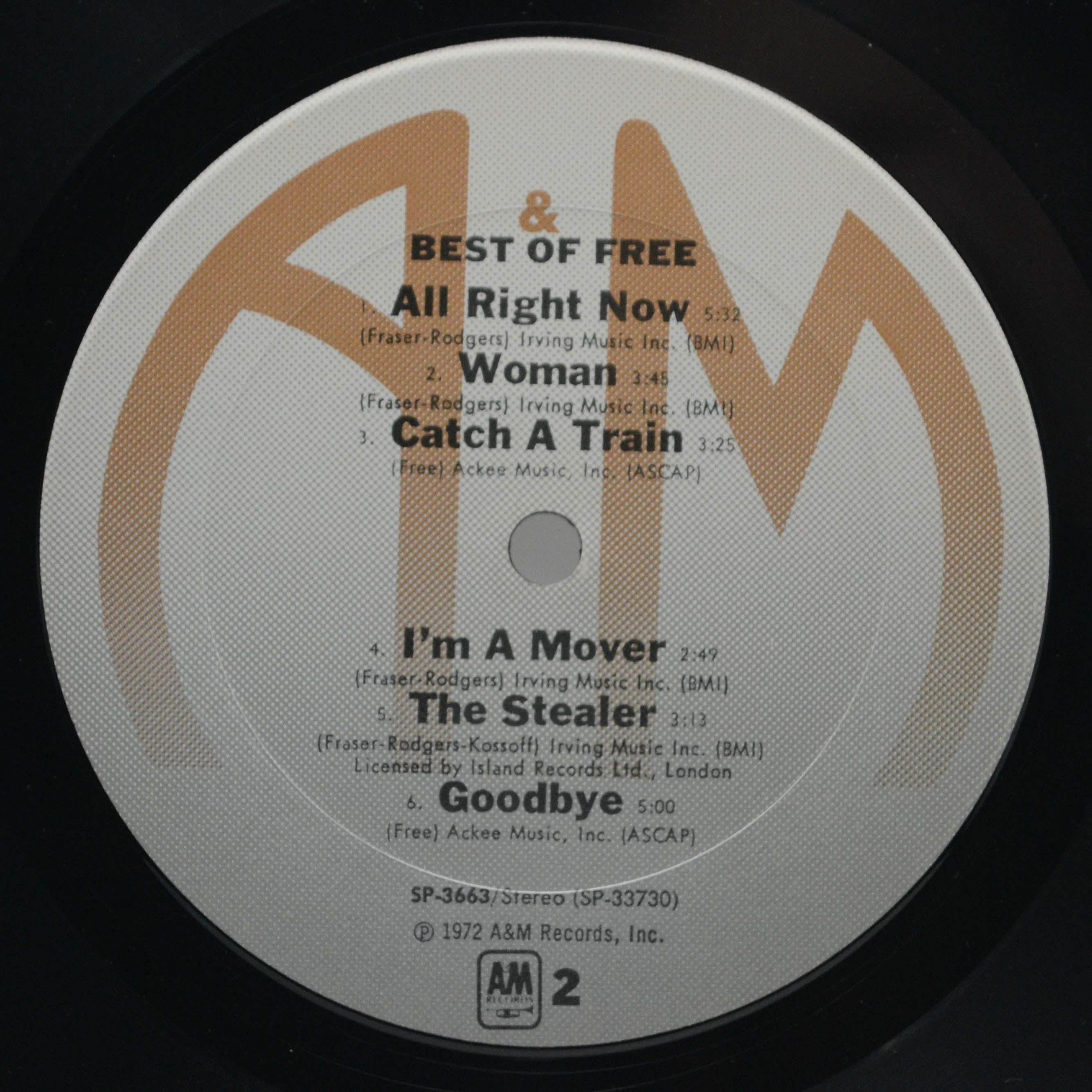 Free — Best Of Free (USA), 1972