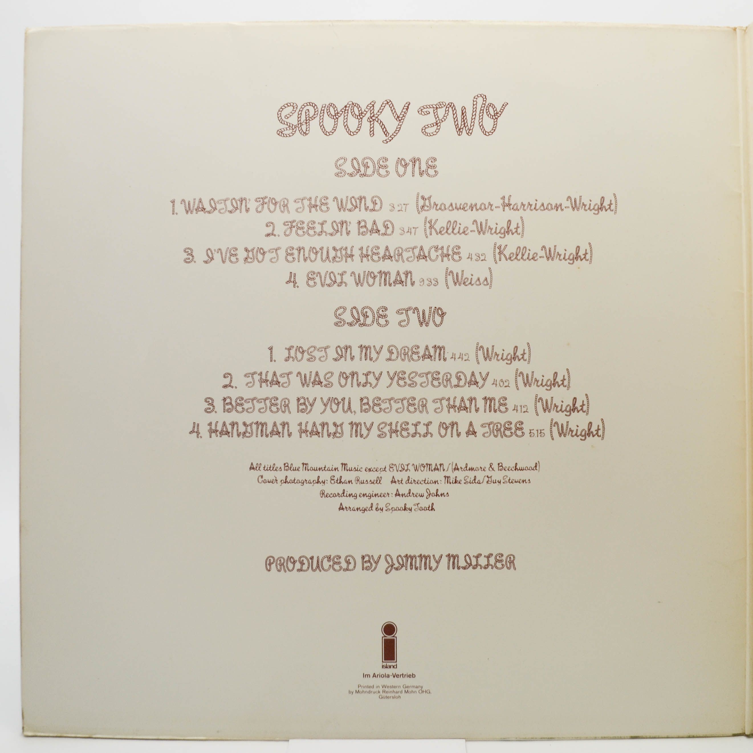 Виниловая пластинка Spooky Tooth — Spooky Two, 1969