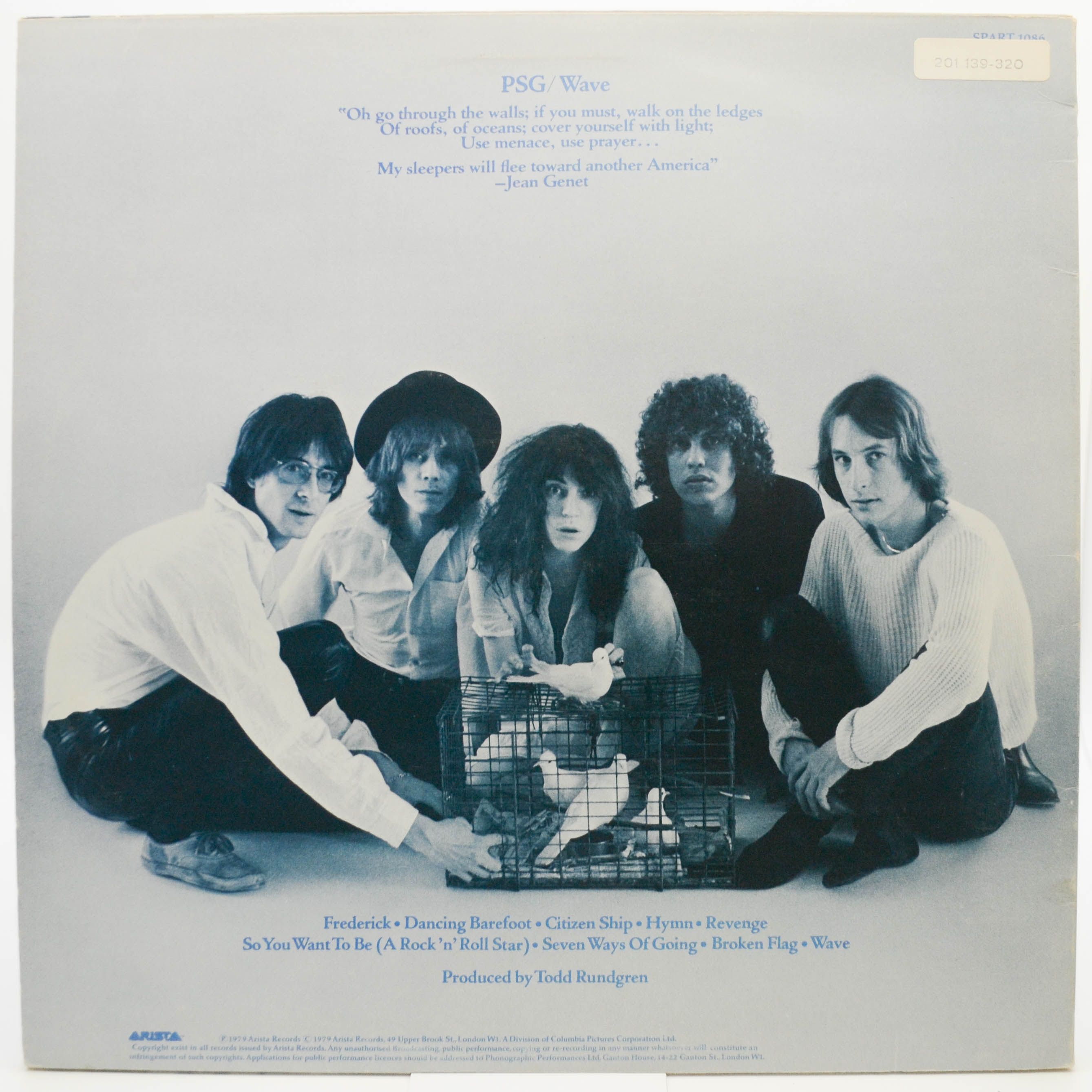 Виниловая пластинка Patti Smith Group — Wave (UK), 1979
