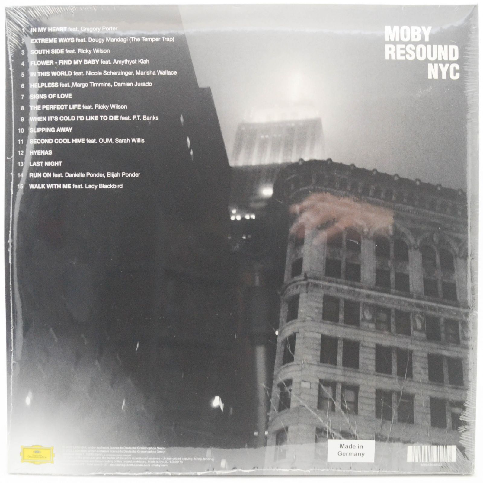 Виниловая пластинка Moby — Resound NYC (2LP), 2023