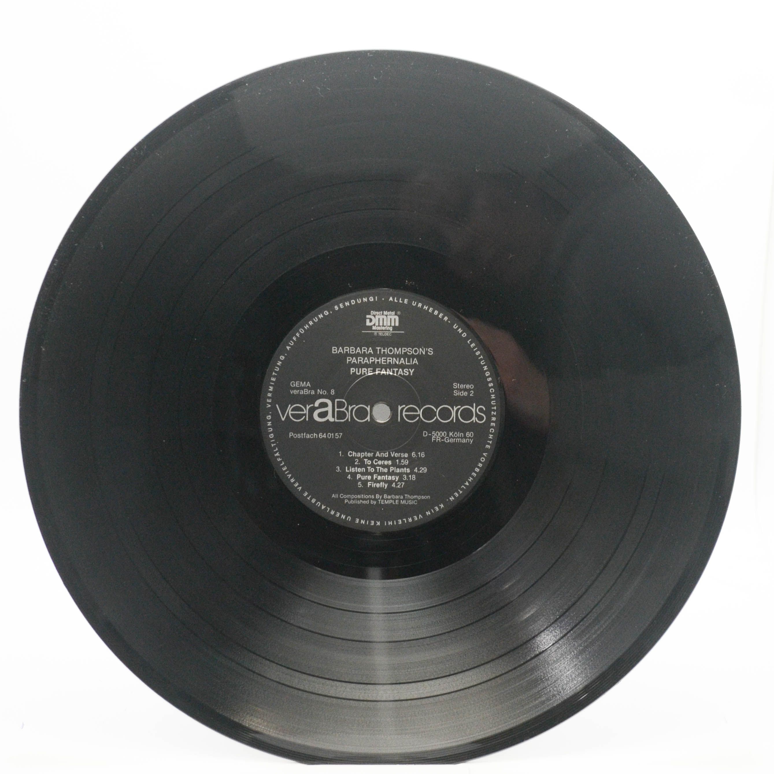 Виниловая пластинка Barbara Thompson's Paraphernalia — Pure Fantasy, 1984