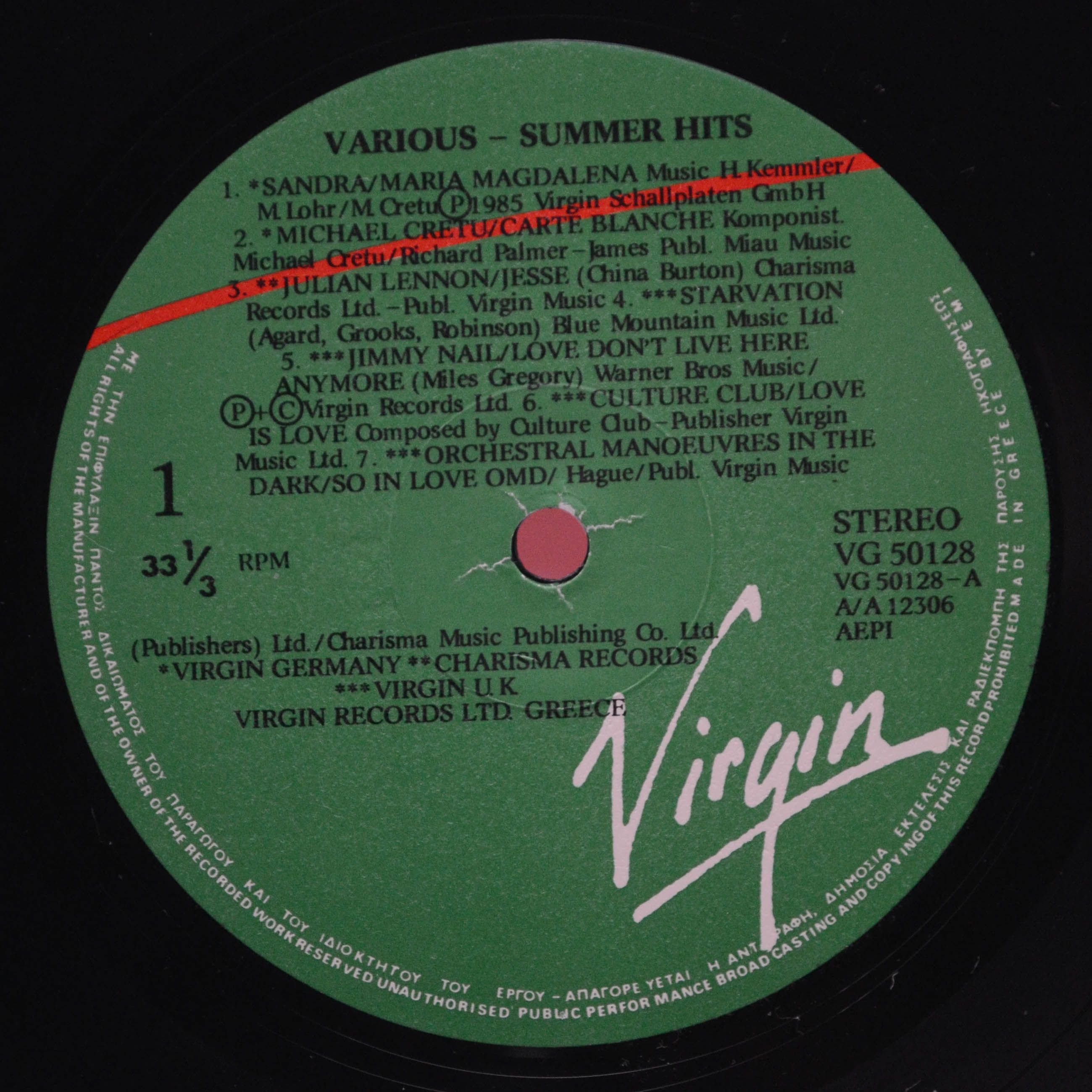 Various — Summer Hits, 1985