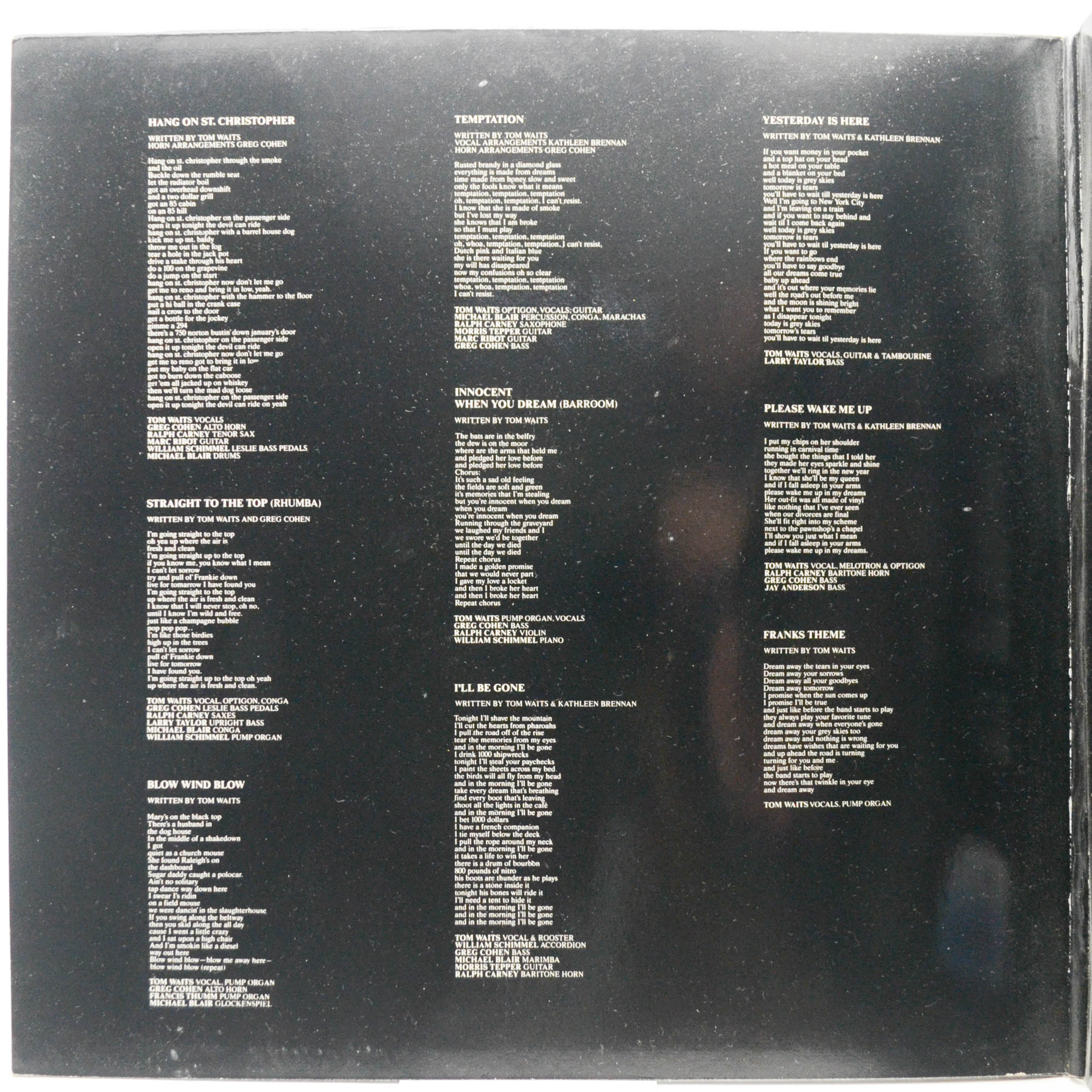 Tom Waits — Franks Wild Years, 1987