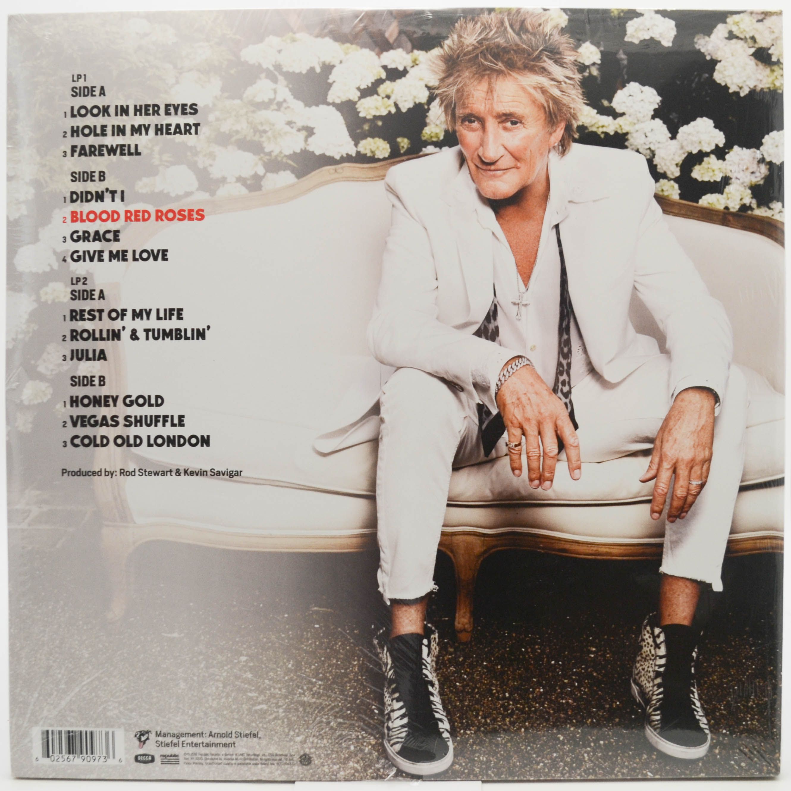 Rod Stewart — Blood Red Roses (2PL, USA), 2018