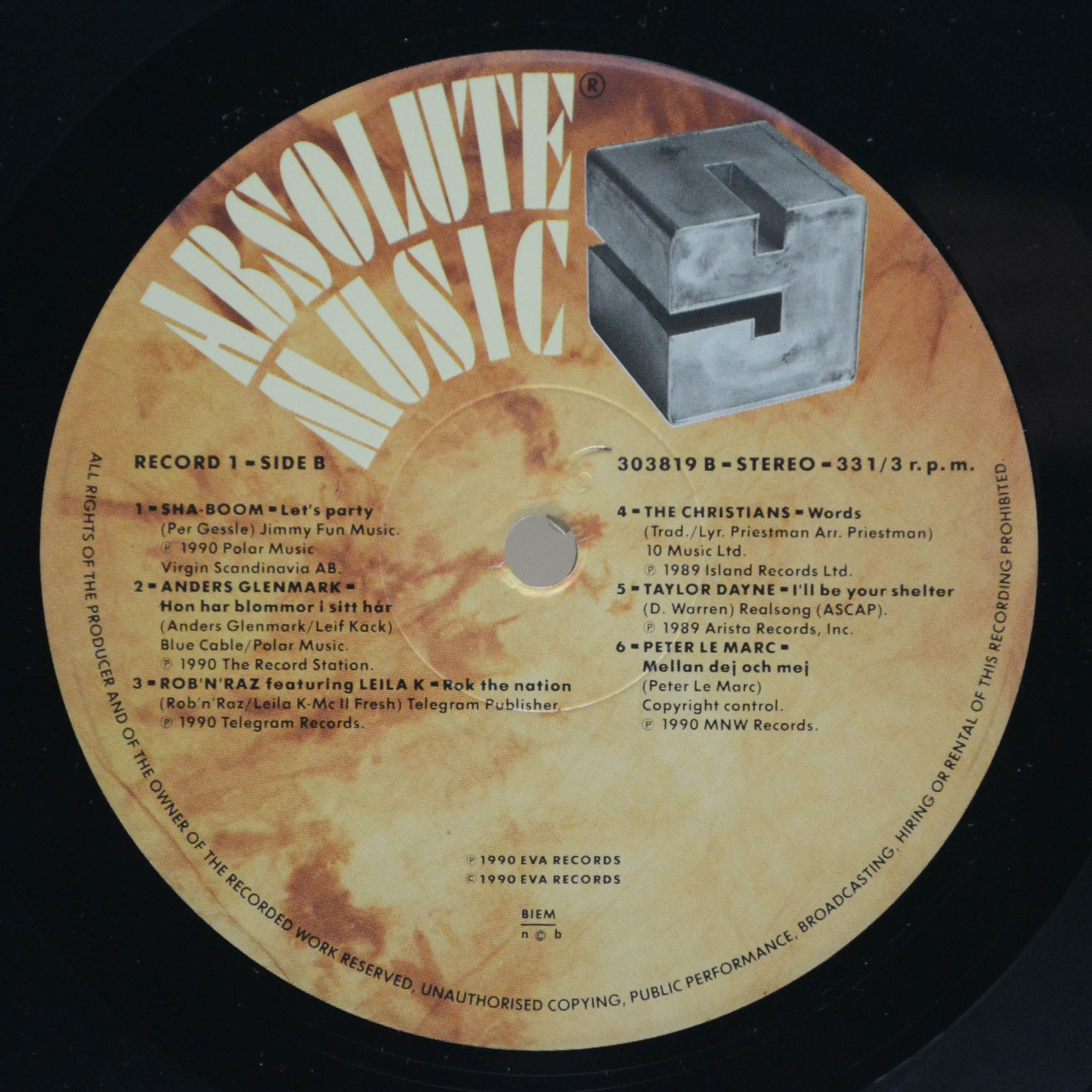 Various — Absolute Music 9 (2LP), 1990