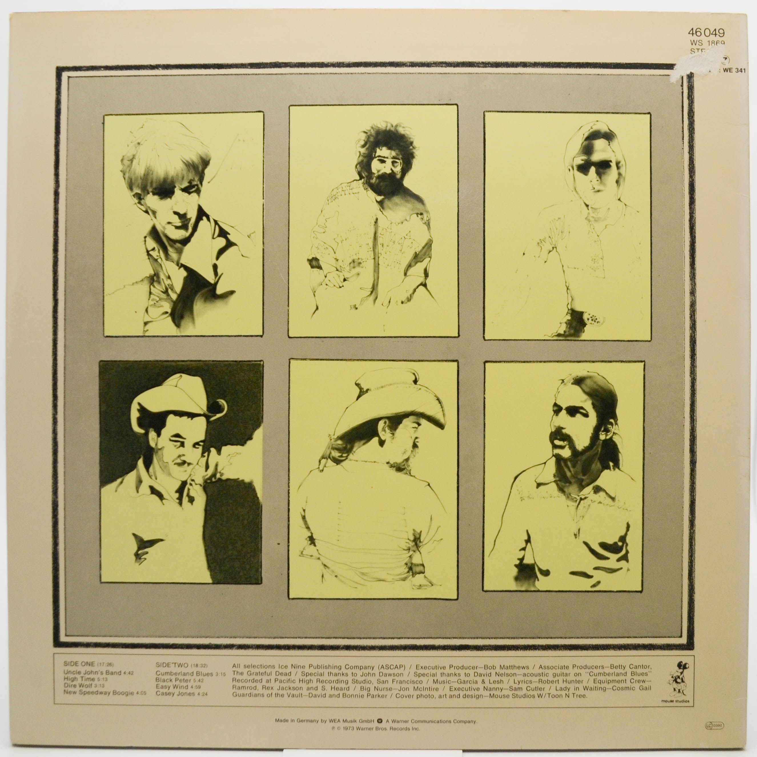 Виниловая пластинка Grateful Dead — Workingman's Dead, 1970