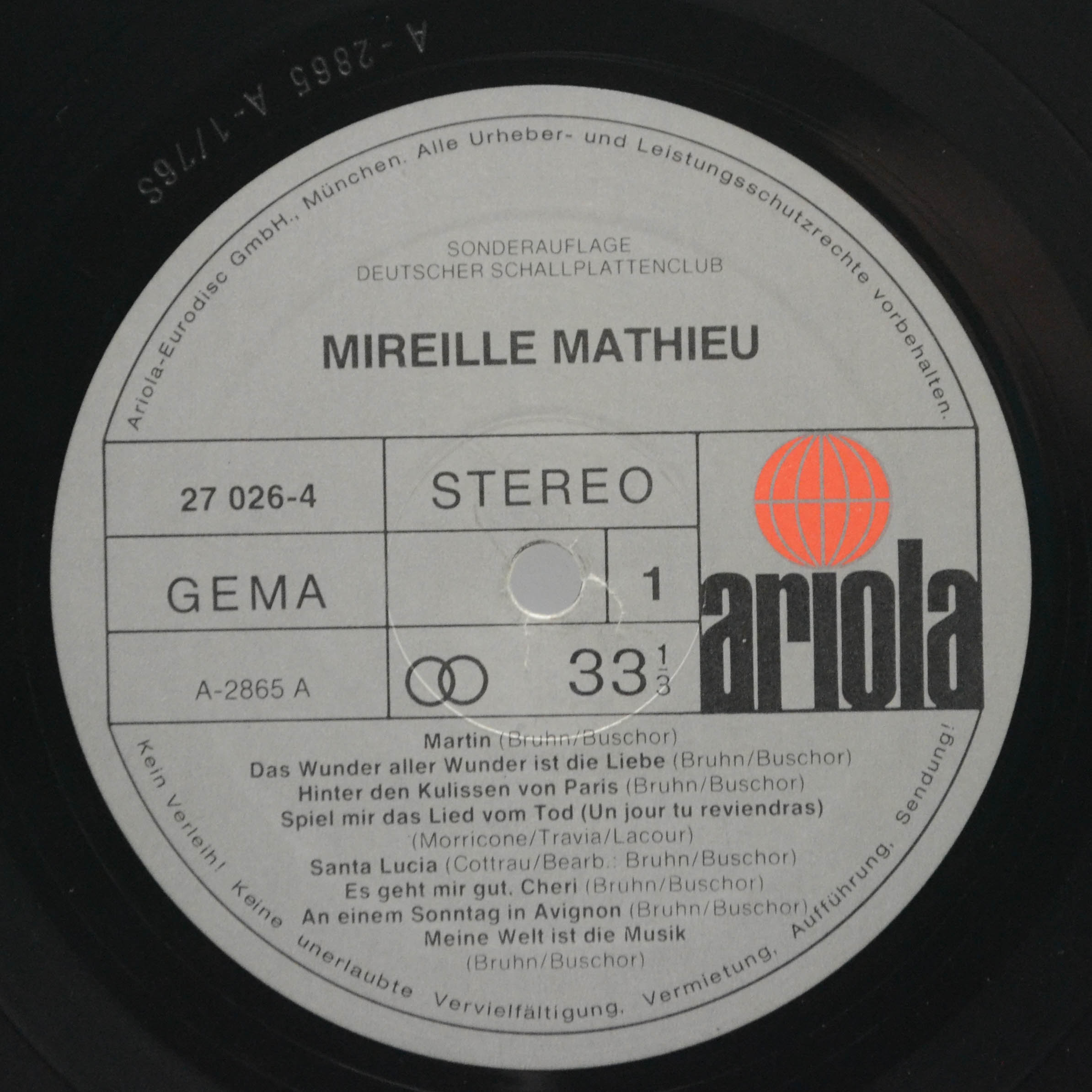 Виниловая пластинка Mireille Mathieu — Mireille Mathieu, 1976