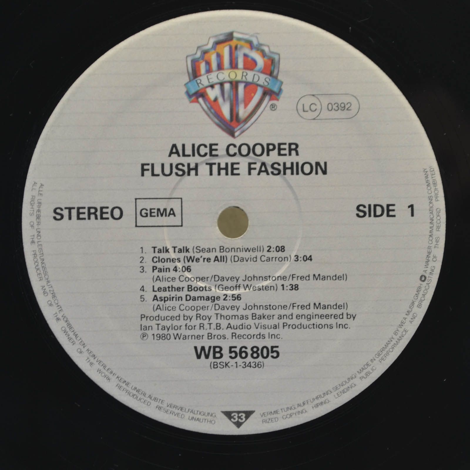 Alice Cooper — Flush The Fashion, 1980