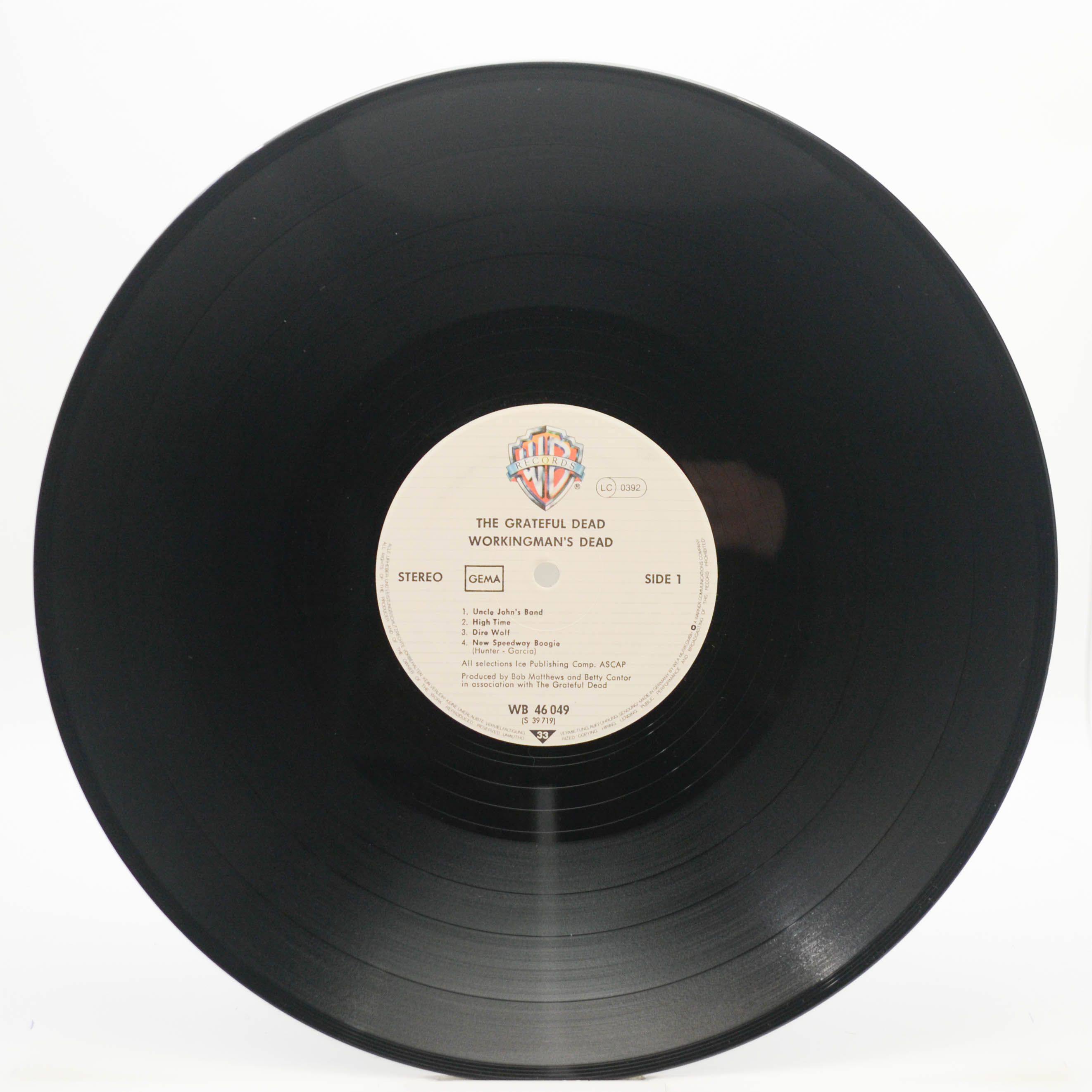 Виниловая пластинка Grateful Dead — Workingman's Dead, 1970