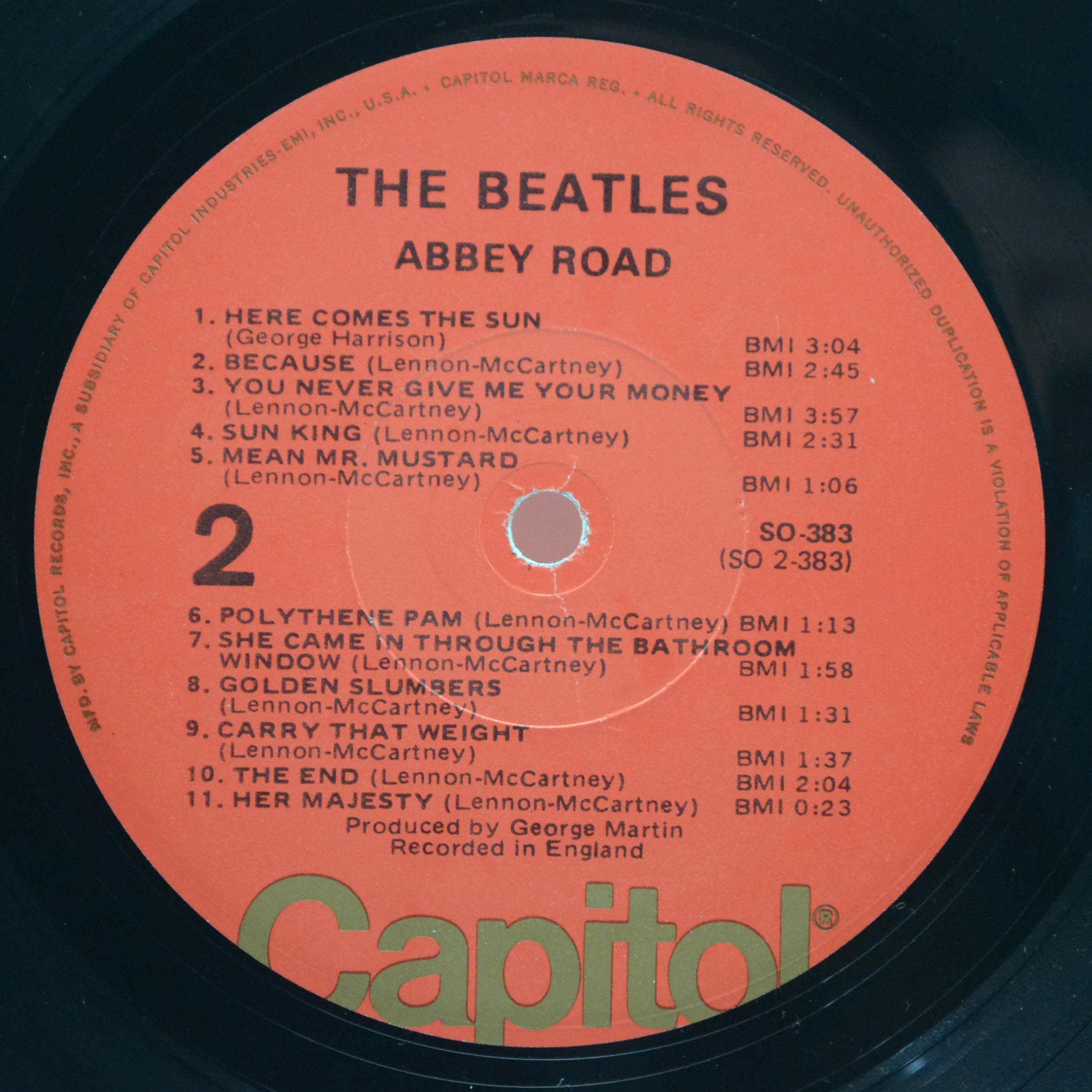 Beatles — Abbey Road (USA), 1969