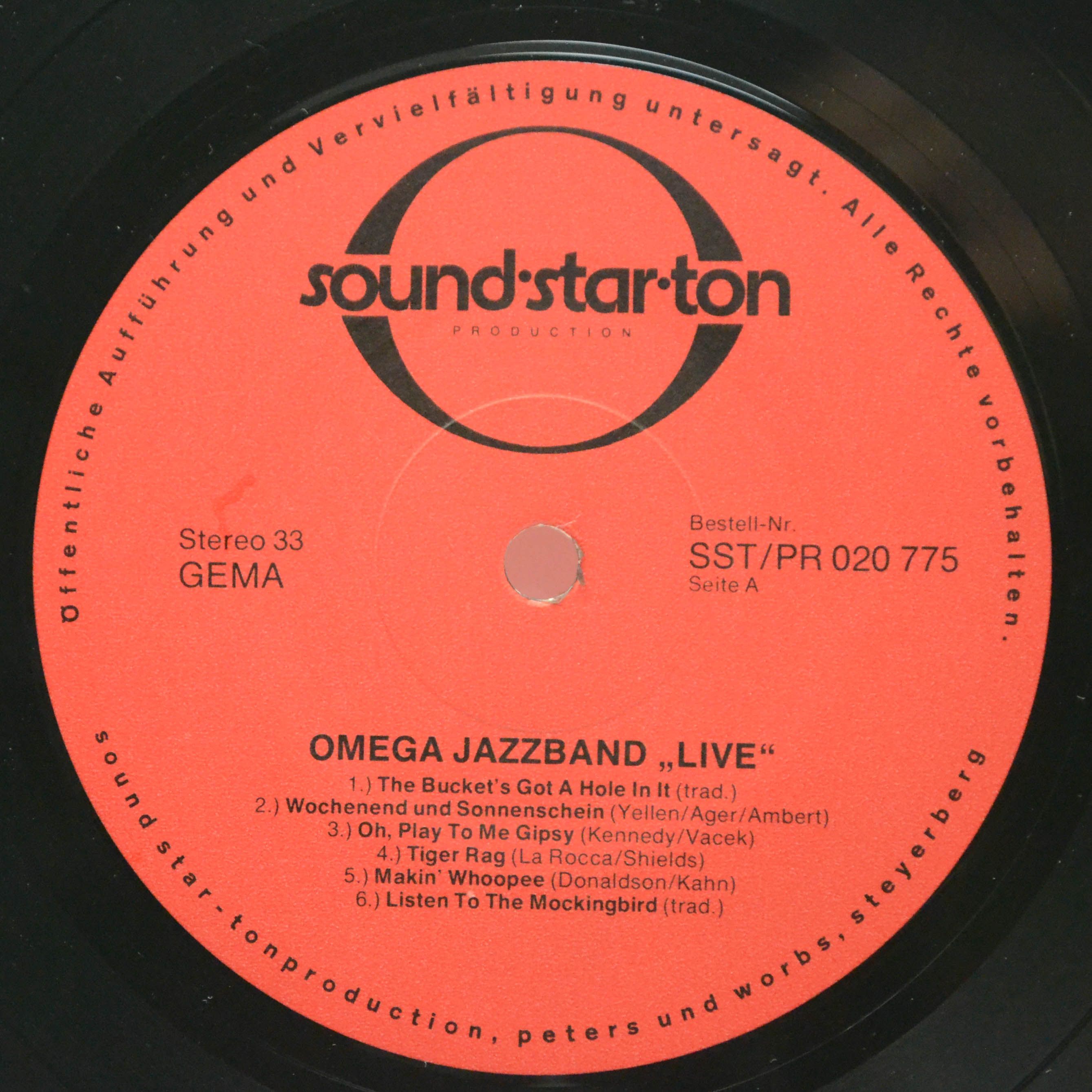 Виниловая пластинка Omega Jazzband — 3 - LIVE!, 1975