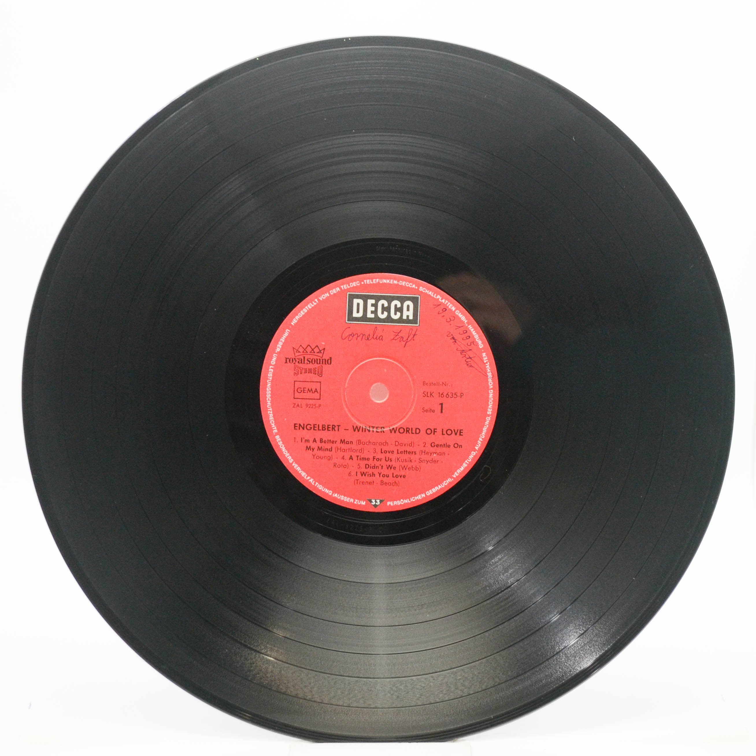 Engelbert — Winter World Of Love, 1969