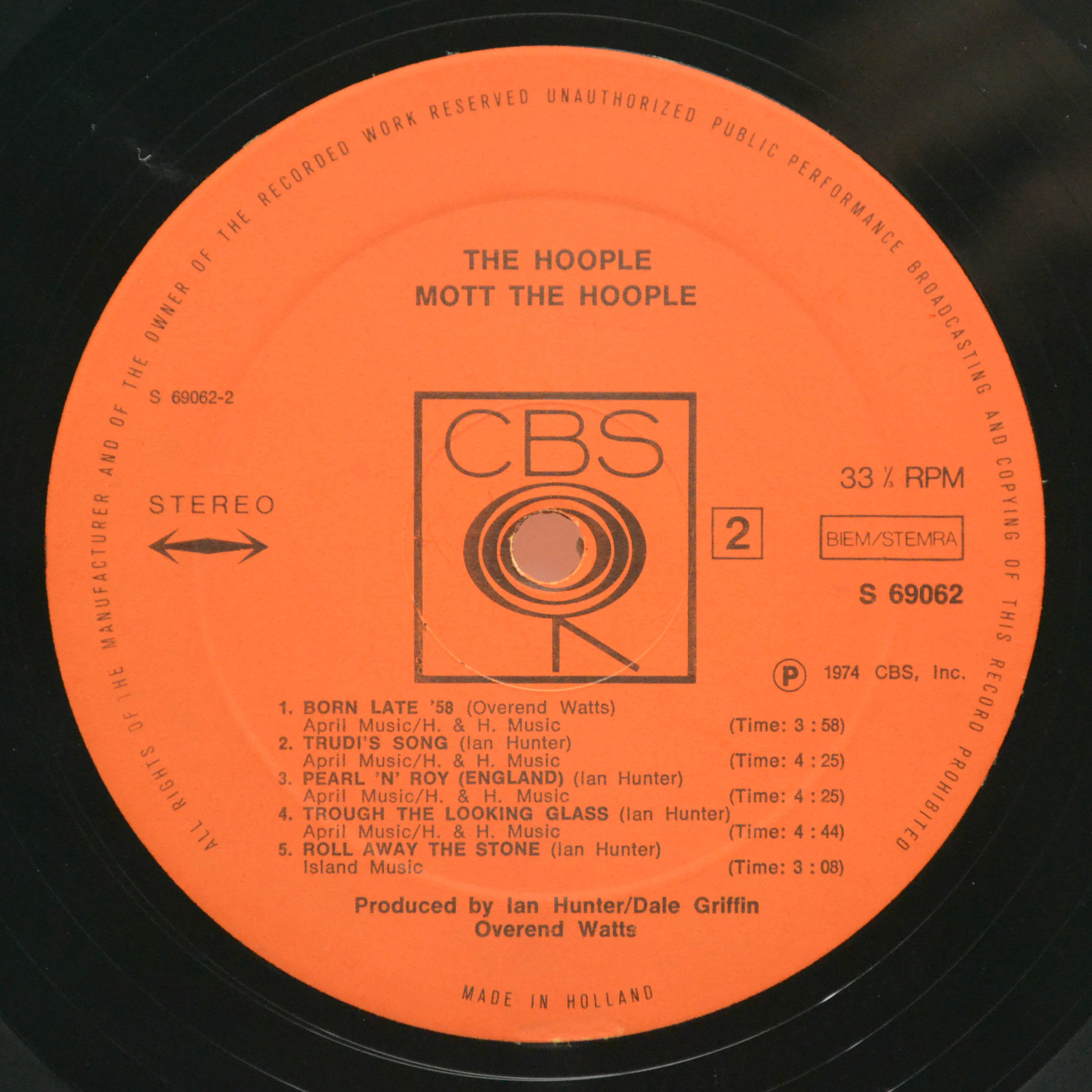 Виниловая пластинка Mott The Hoople — The Hoople, 1974