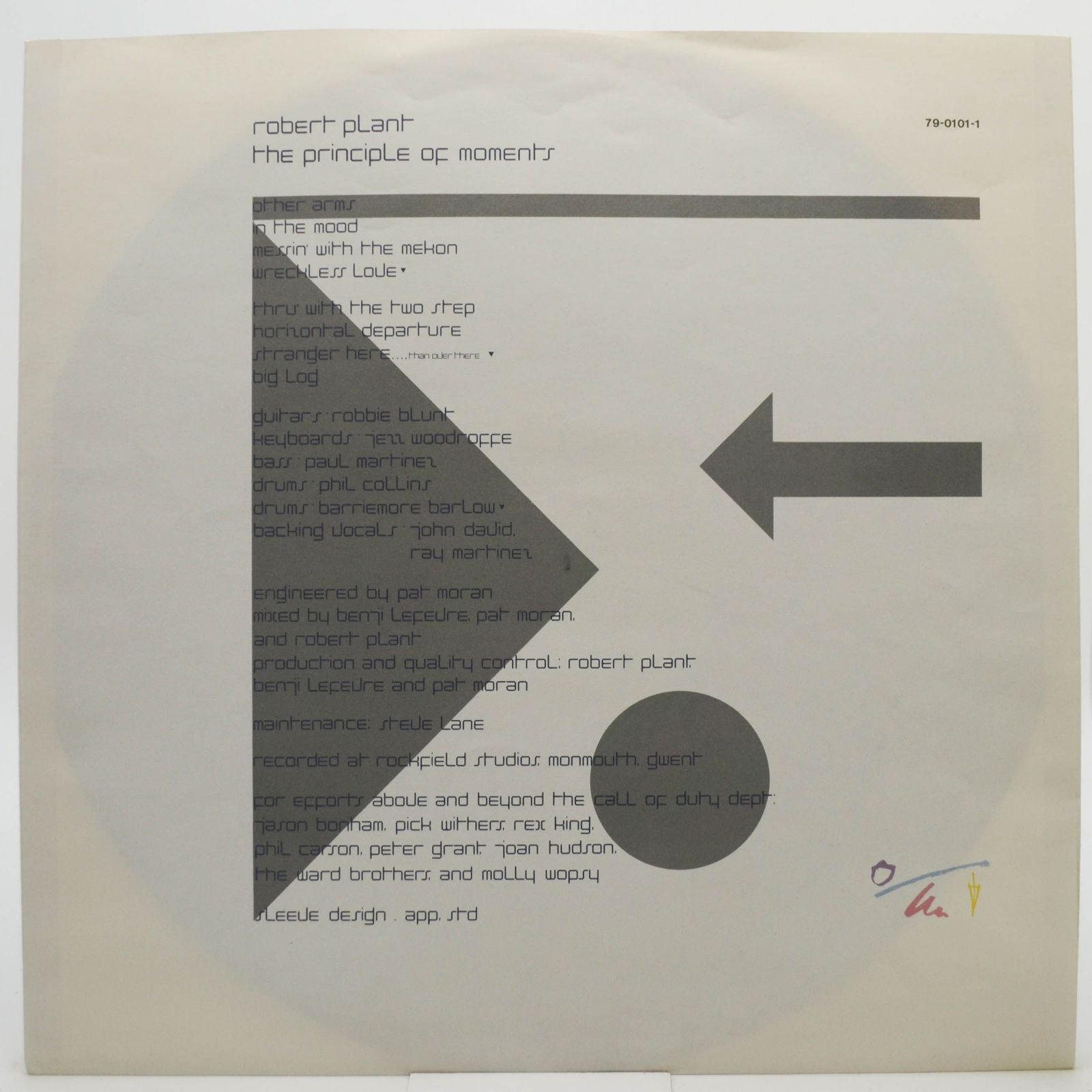 Виниловая пластинка Robert Plant — The Principle Of Moments, 1983