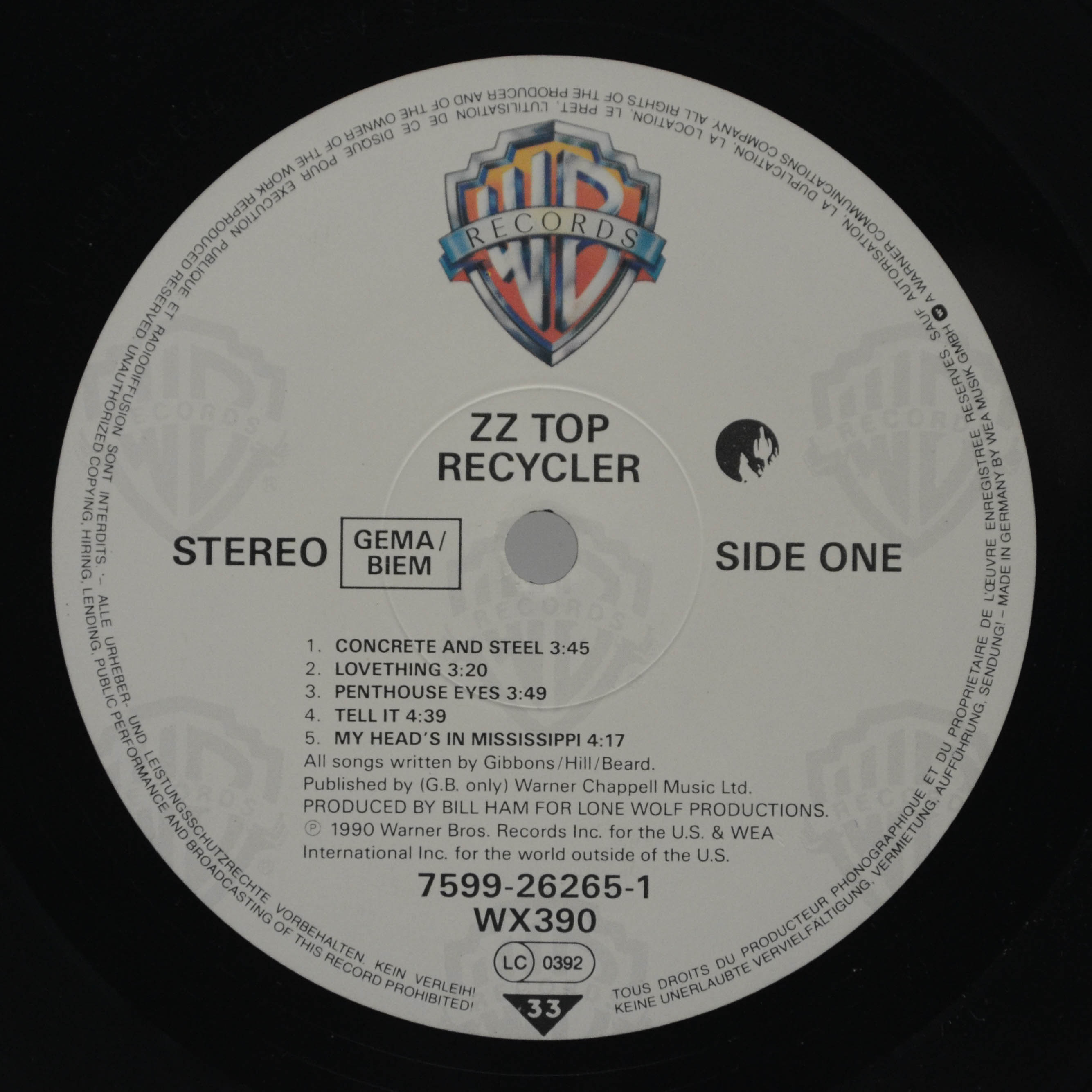 ZZ Top — Recycler, 1990