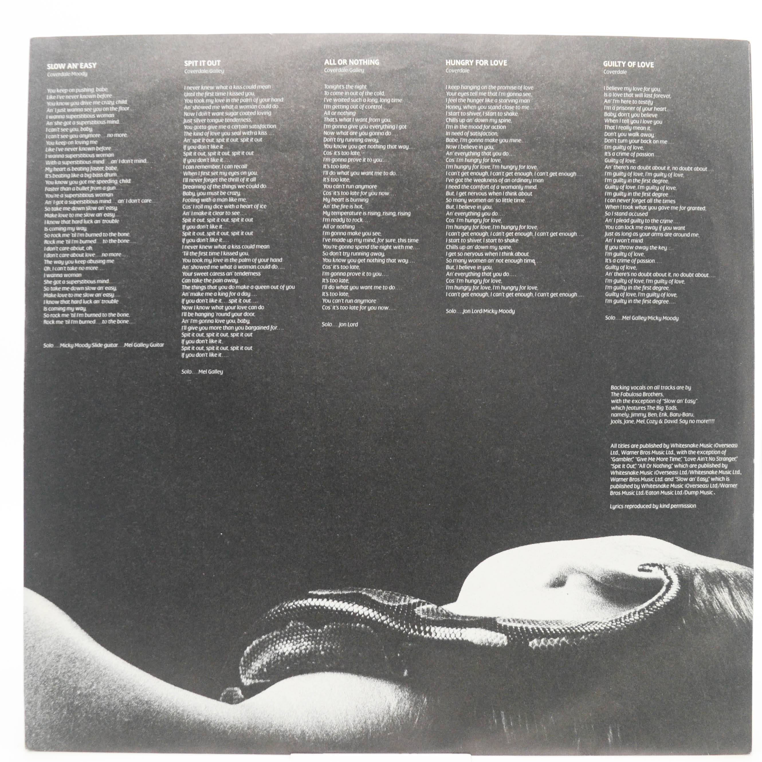 Whitesnake — Slide It In, 1984