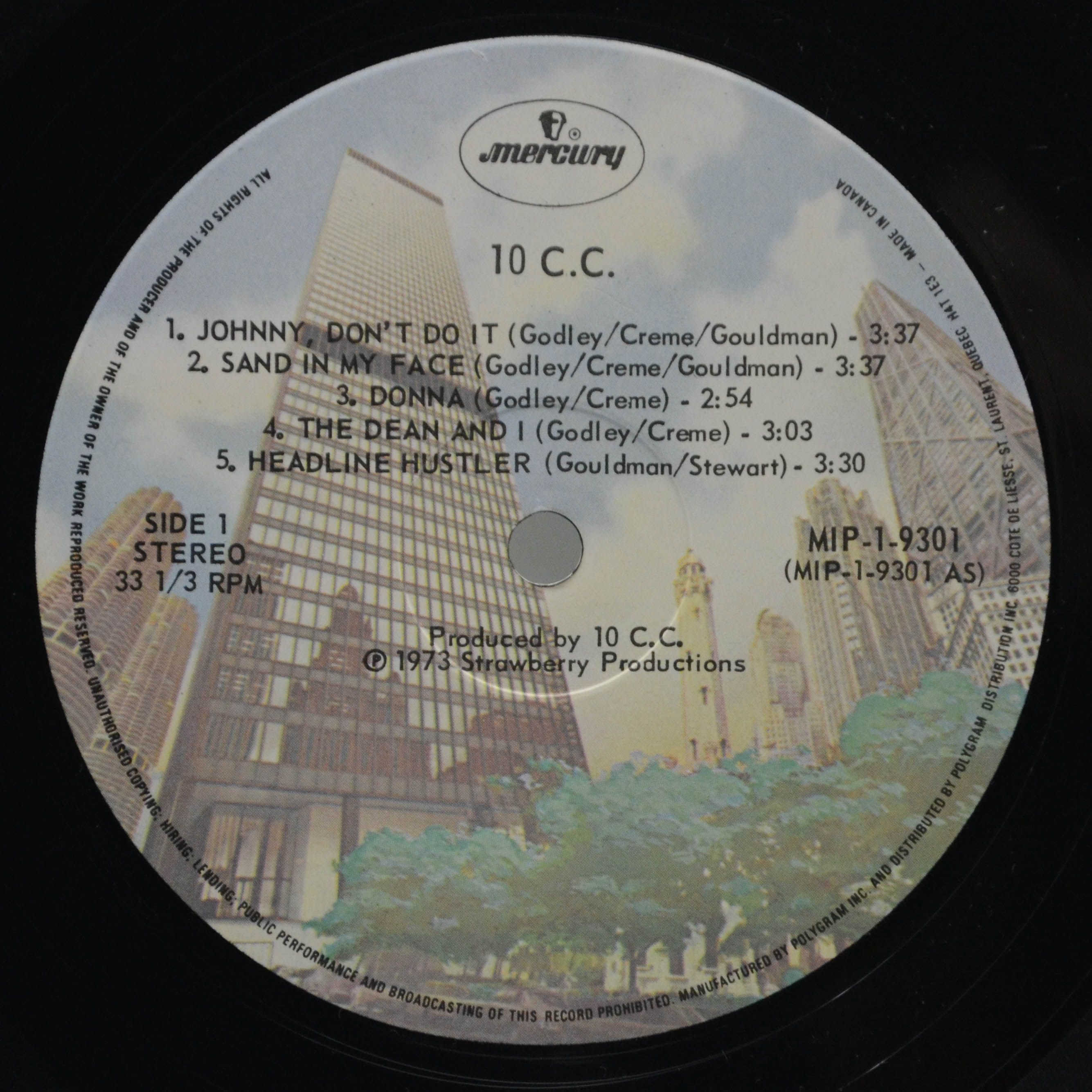 Виниловая пластинка 10cc — 10cc, 1973