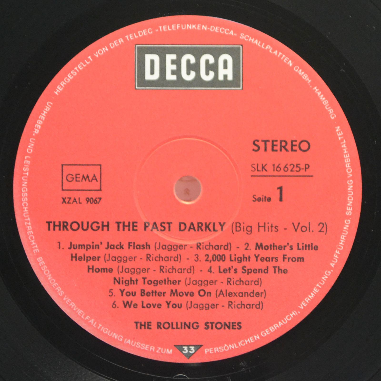 Rolling Stones — Through The Past, Darkly (Big Hits Vol. 2), 1969