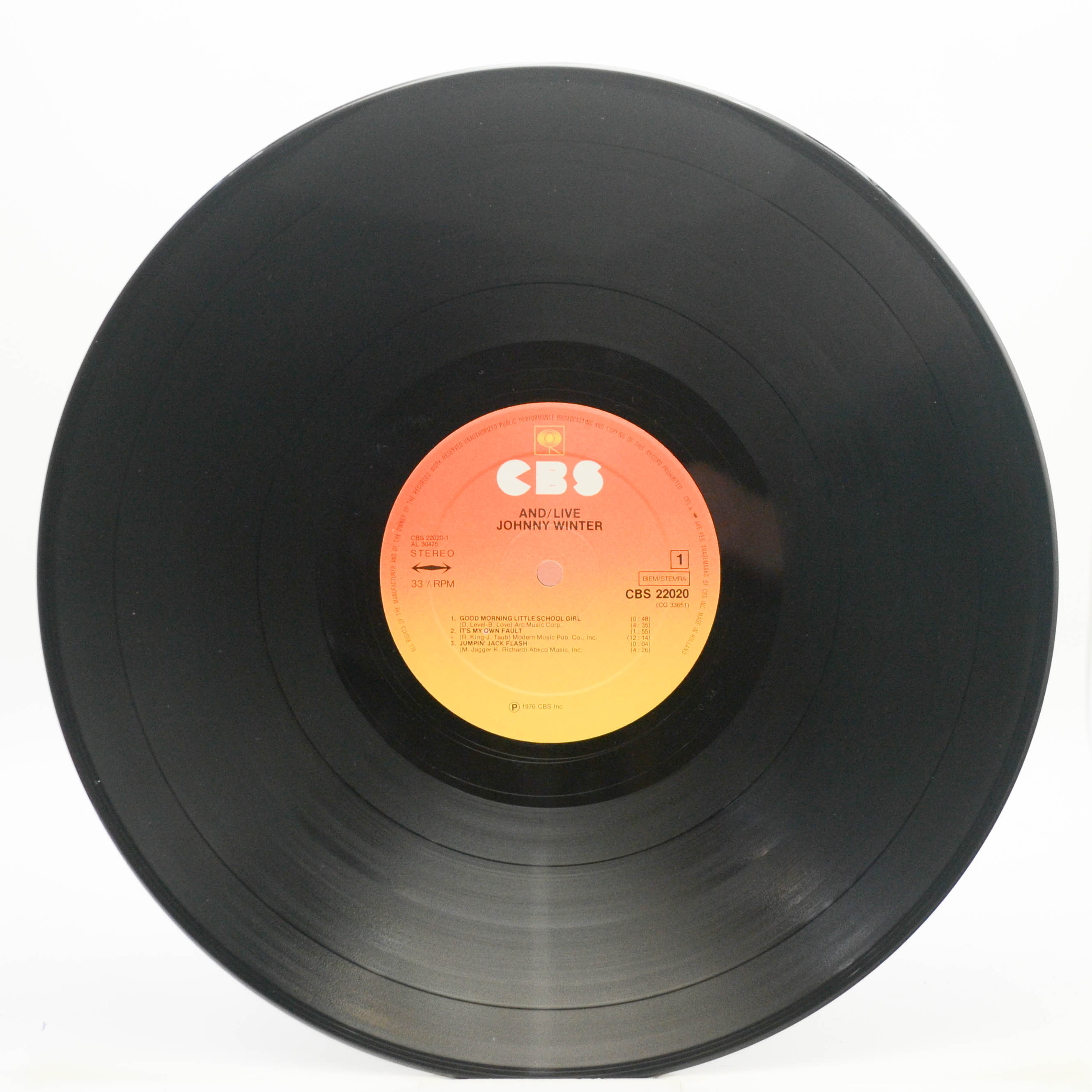 Johnny Winter — And/Live (2LP), 1975