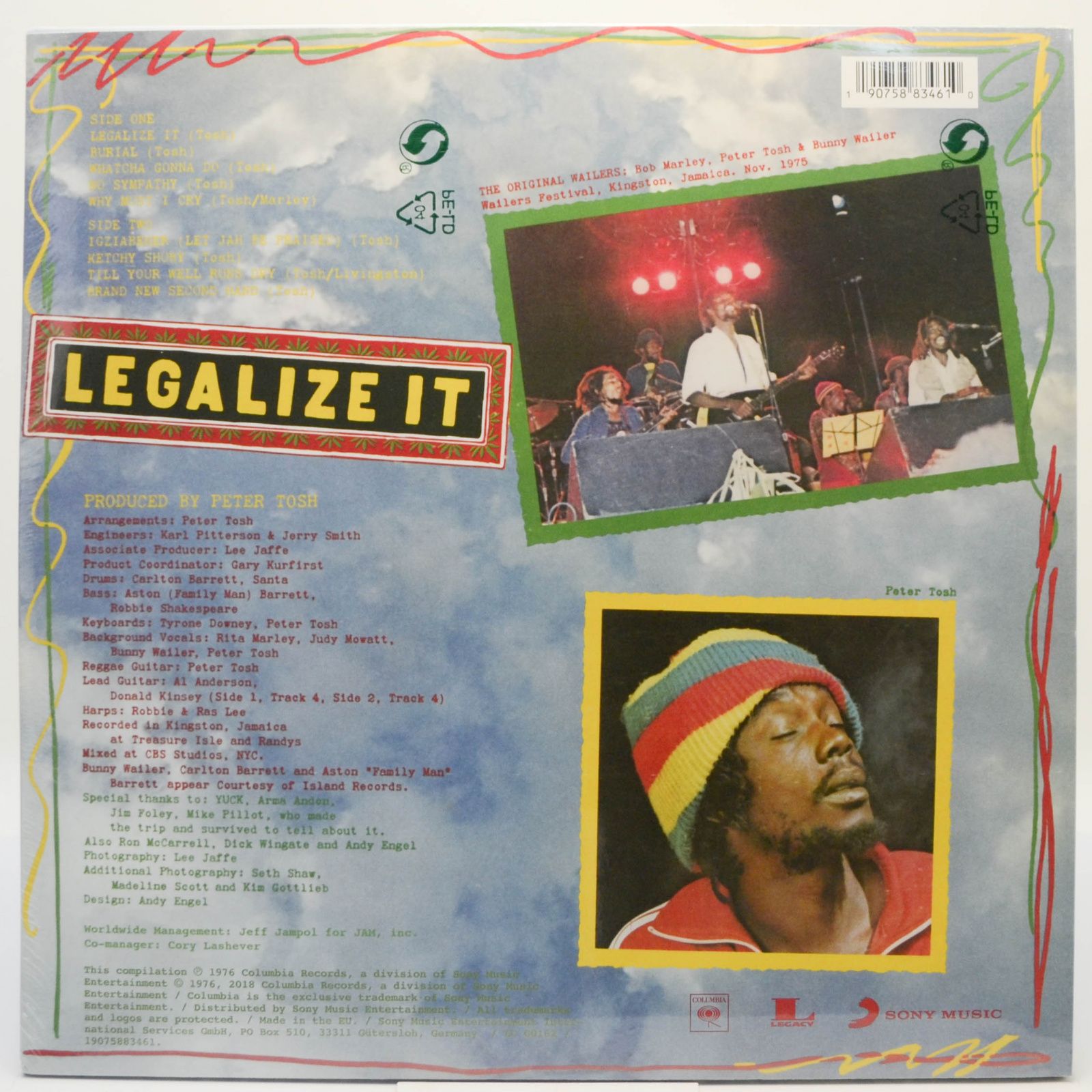 Виниловая пластинка Peter Tosh — Legalize It (2LP), 2018