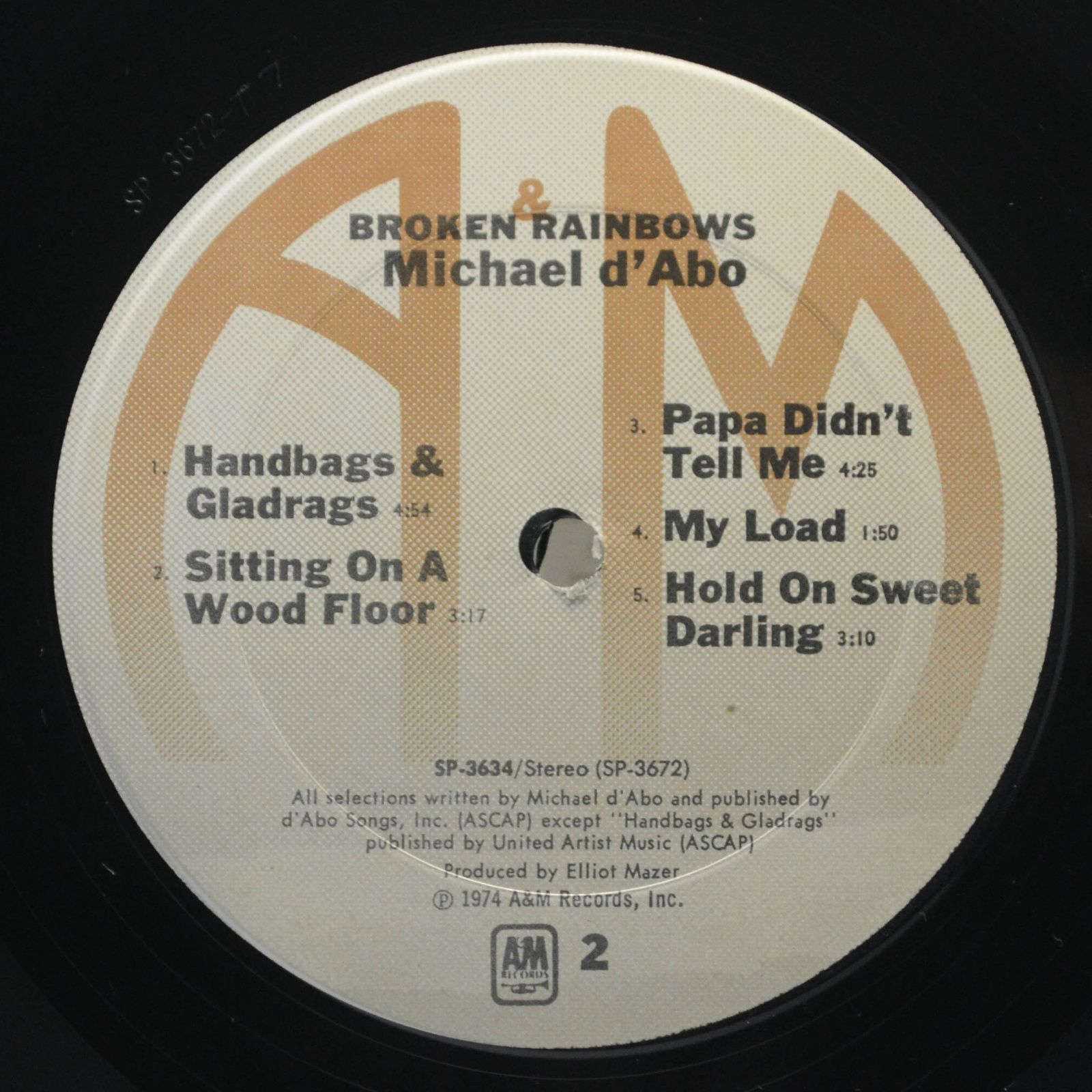 Виниловая пластинка Michael D'Abo — Broken Rainbows, 1974
