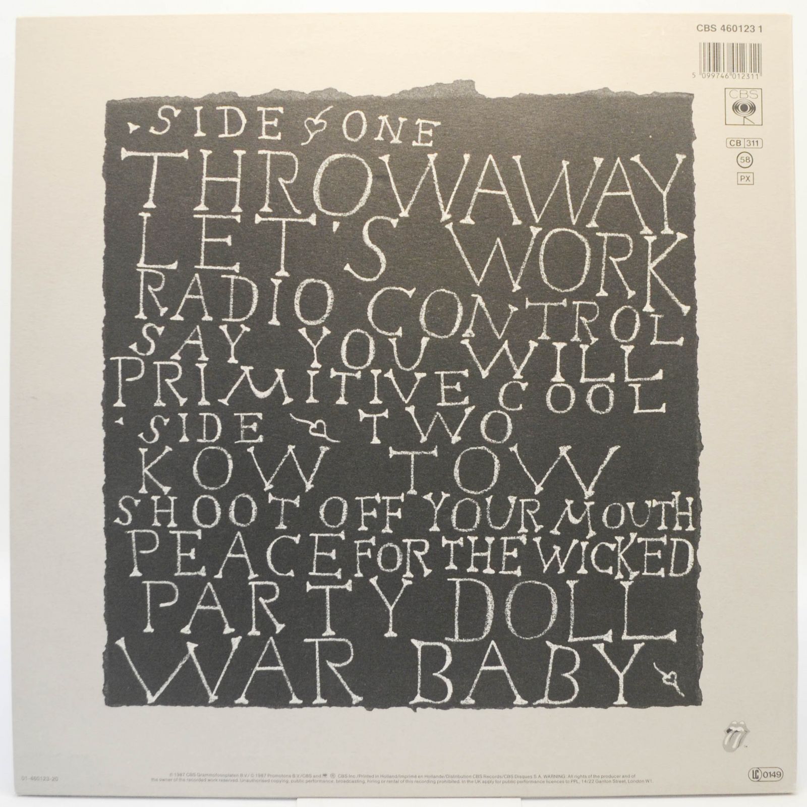 Mick Jagger — Primitive Cool, 1987