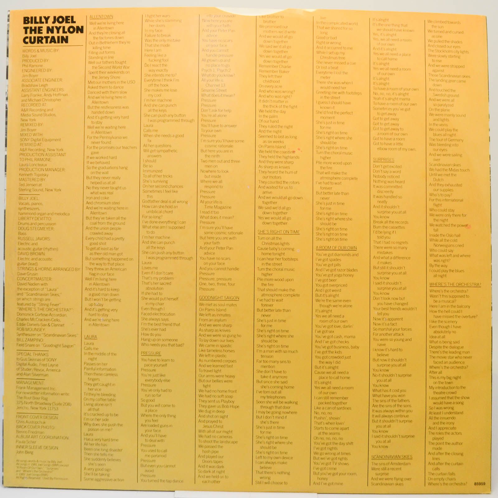 Billy Joel — The Nylon Curtain, 1982